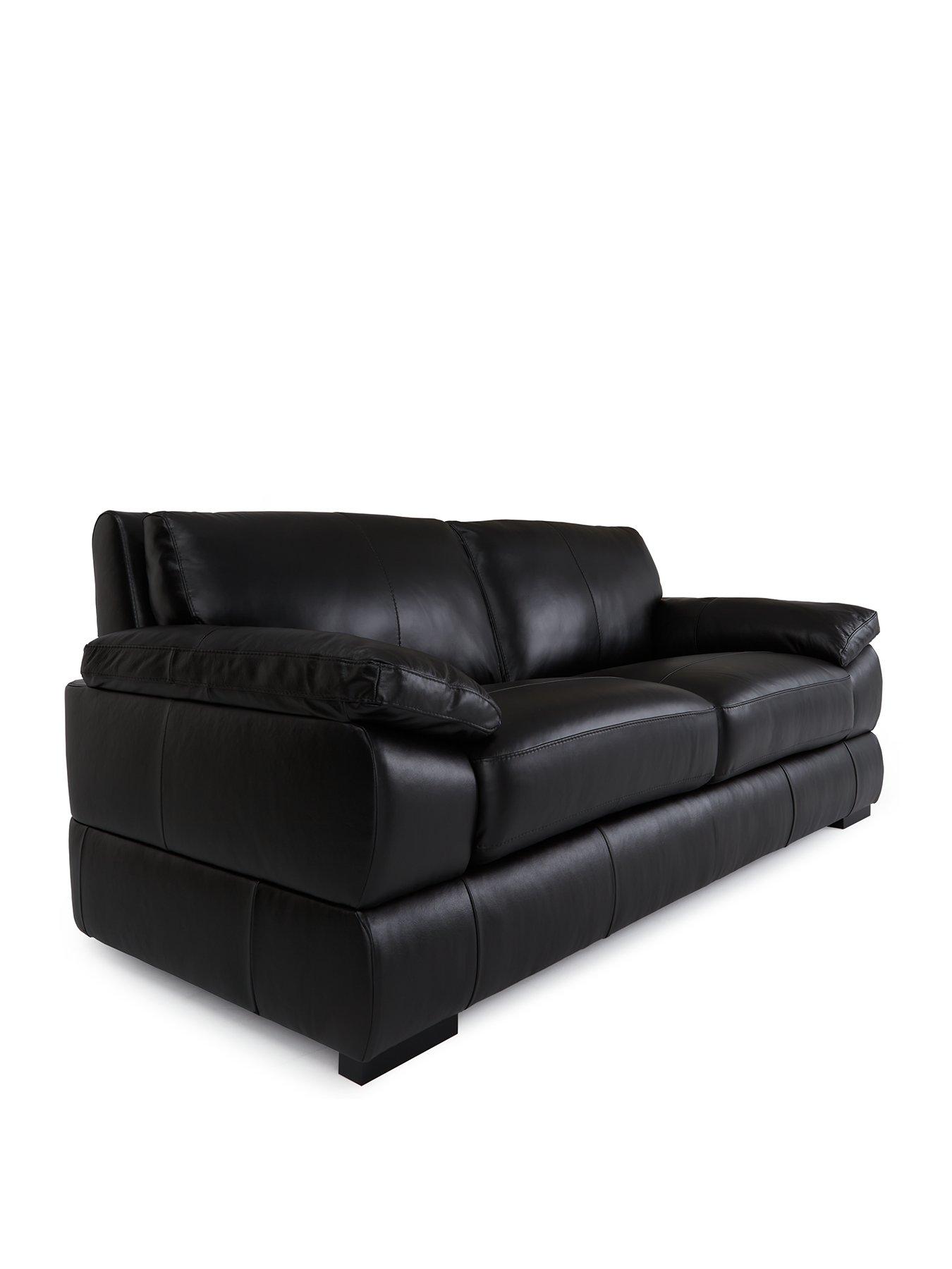 Image 3 of 6 of Very Home Marlow 3 + 2 Seater Leather Sofa Set - FSC&reg; Certified