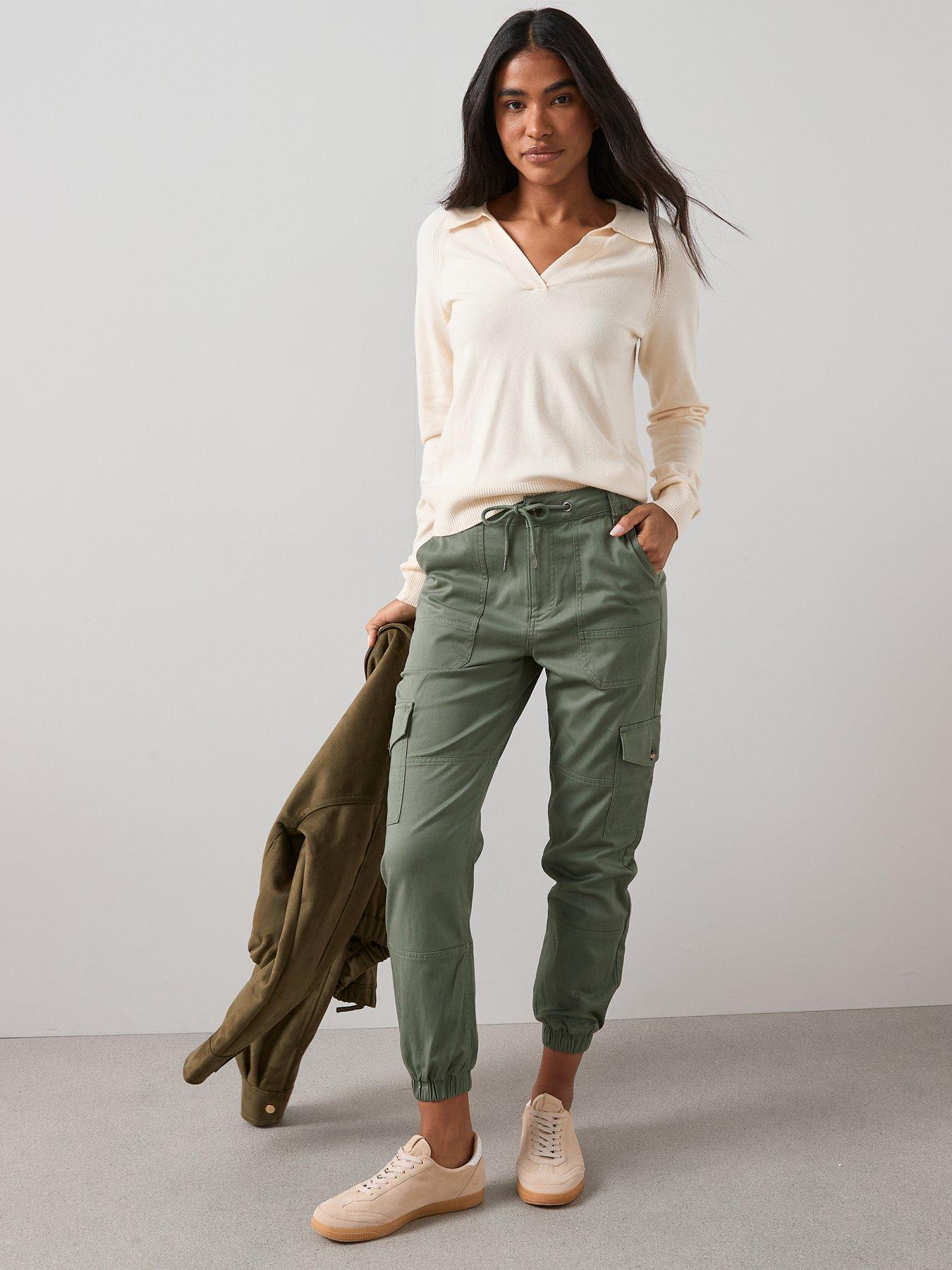 Image 3 of 7 of The Very Collection Cargo Joggers - Khaki