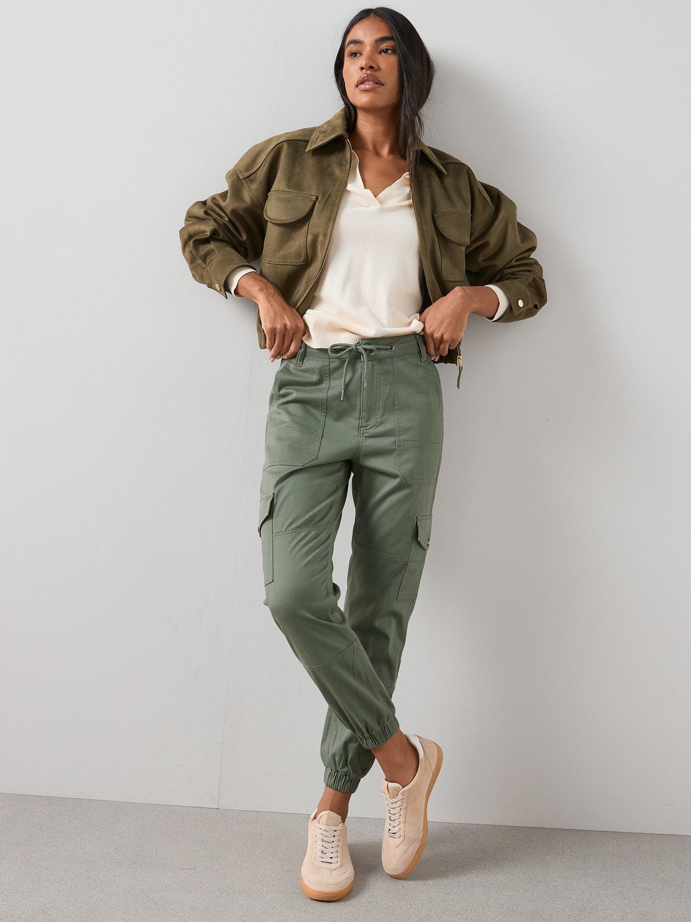 Image 4 of 7 of The Very Collection Cargo Joggers - Khaki