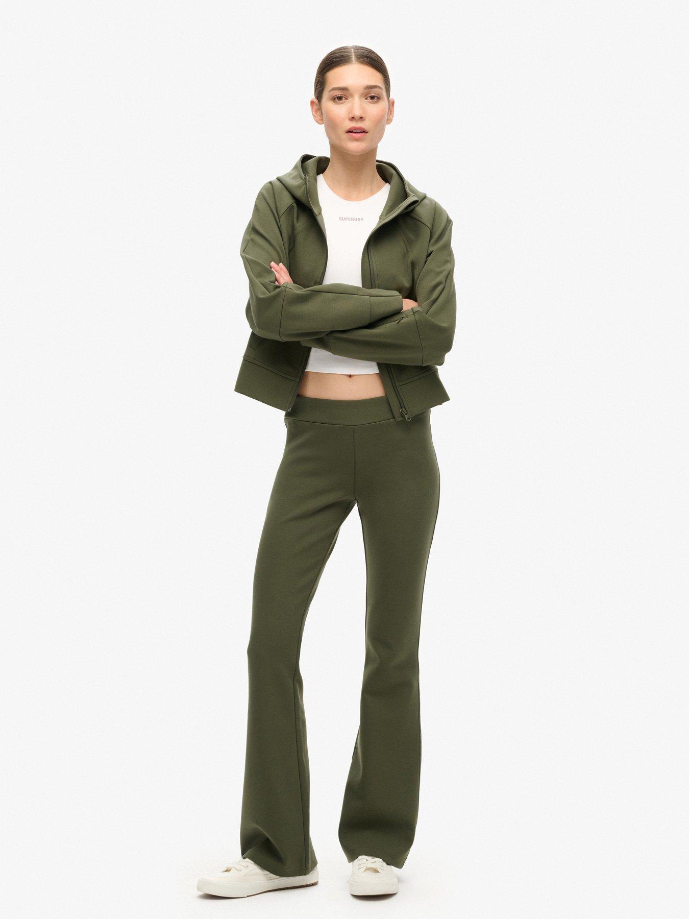 superdry-sport-tech-low-rise-flared-joggers-khaki