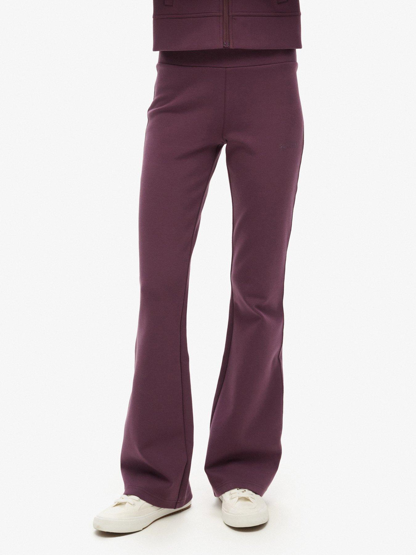 superdry-sport-tech-low-rise-flared-joggers-purpleoutfit