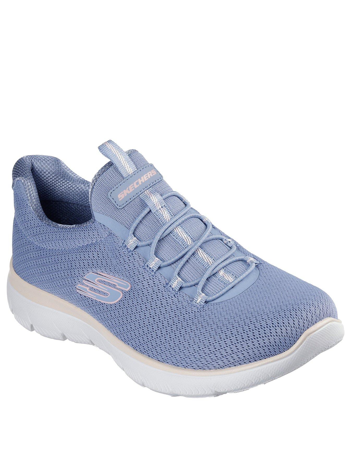 skechers-summits-mesh-bungee-slip-on-trainer-light-bluestillFront