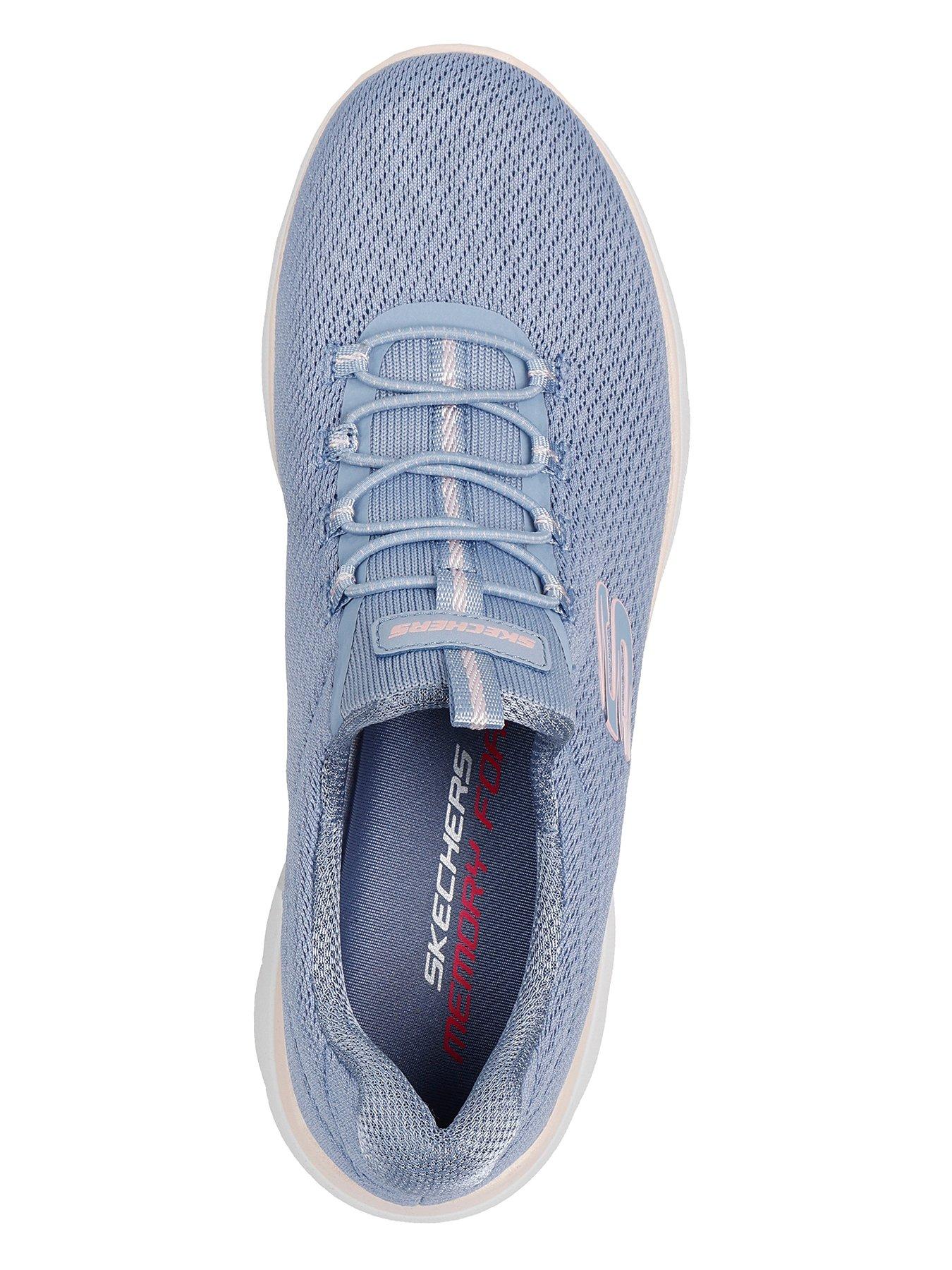 skechers-summits-mesh-bungee-slip-on-trainer-light-blueoutfit