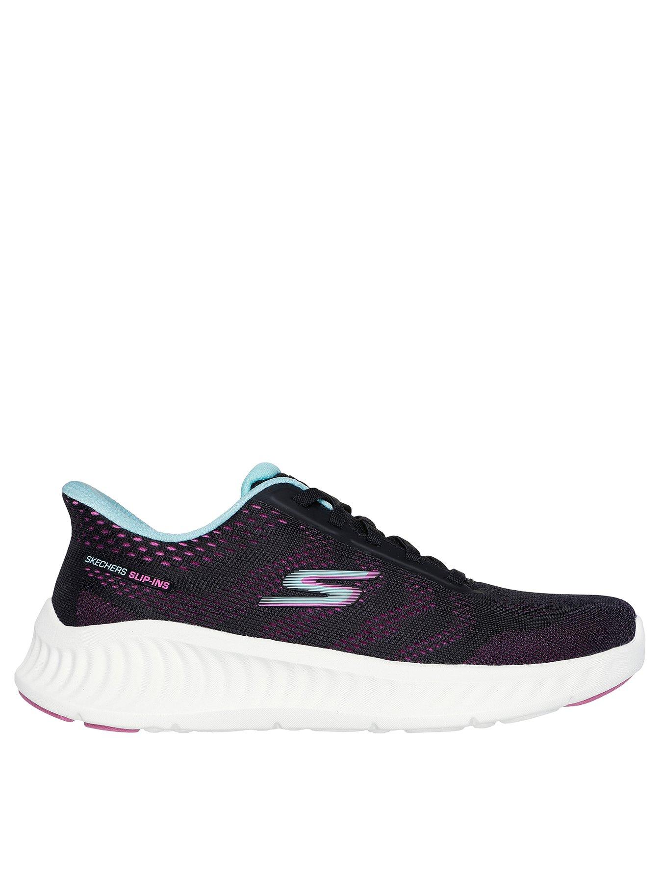 Skechers Mesh Slip-On Chunky Athleisure - Black