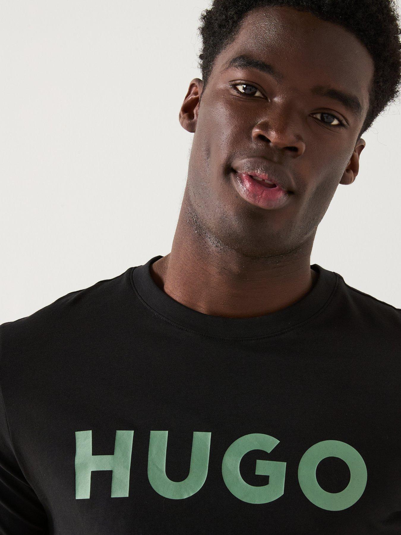 Image 4 of 5 of HUGO Dulivio Large Logo T-Shirt - Black