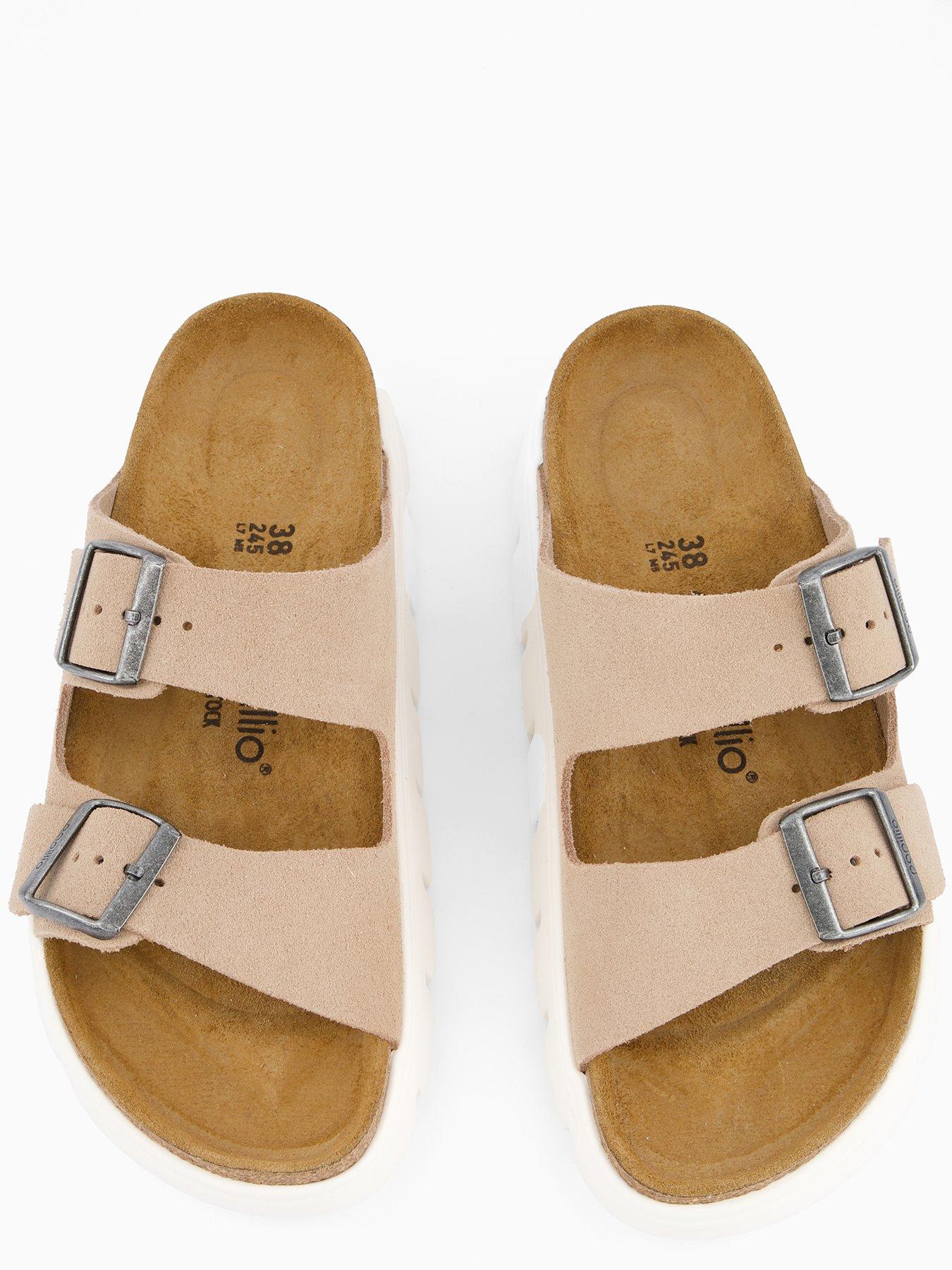 Image 3 of 5 of Birkenstock Arizona Chunky Suede Sandal - Sand