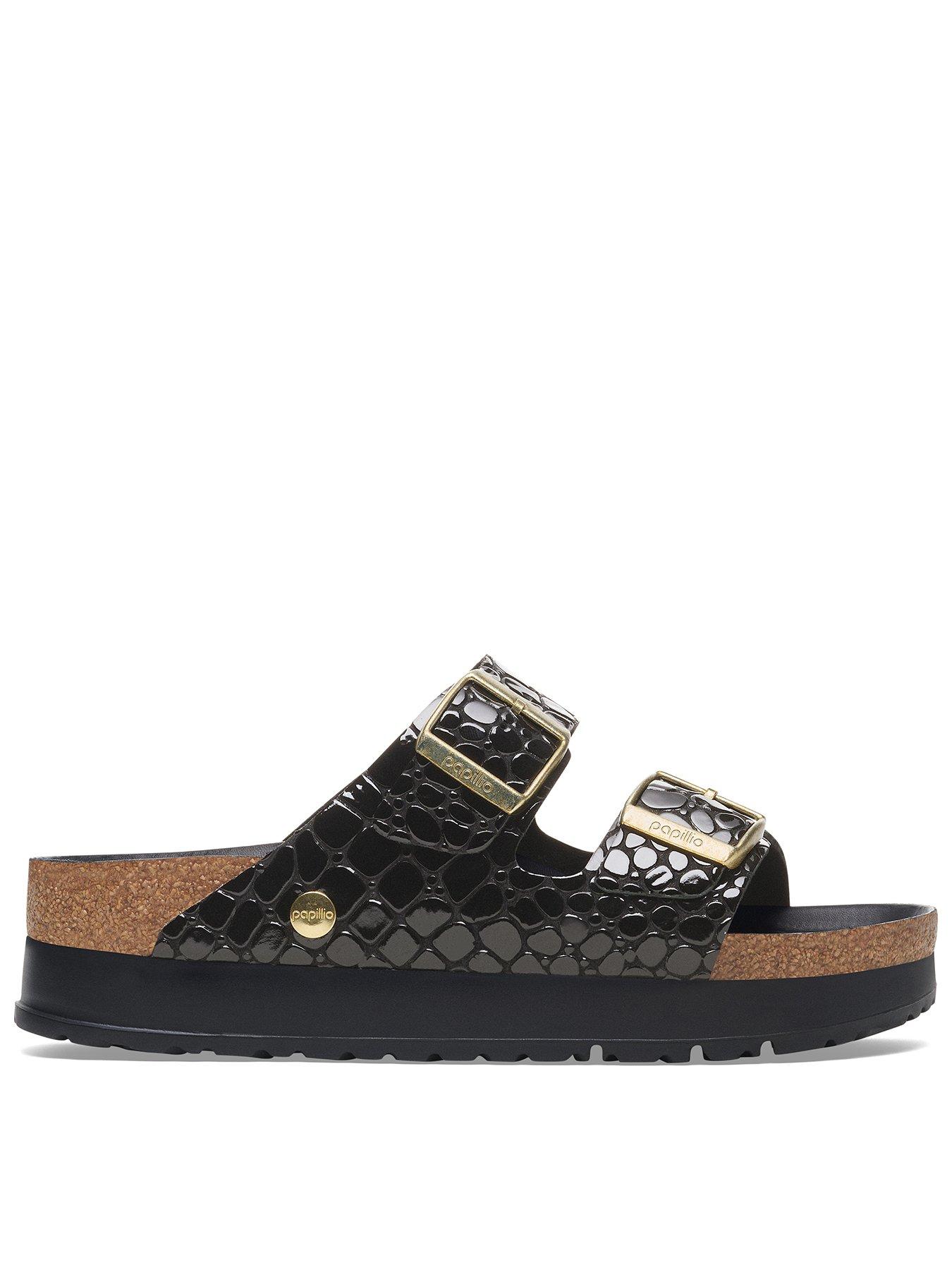 birkenstock-arizona-flex-platform-shiny-croc-sandal-black