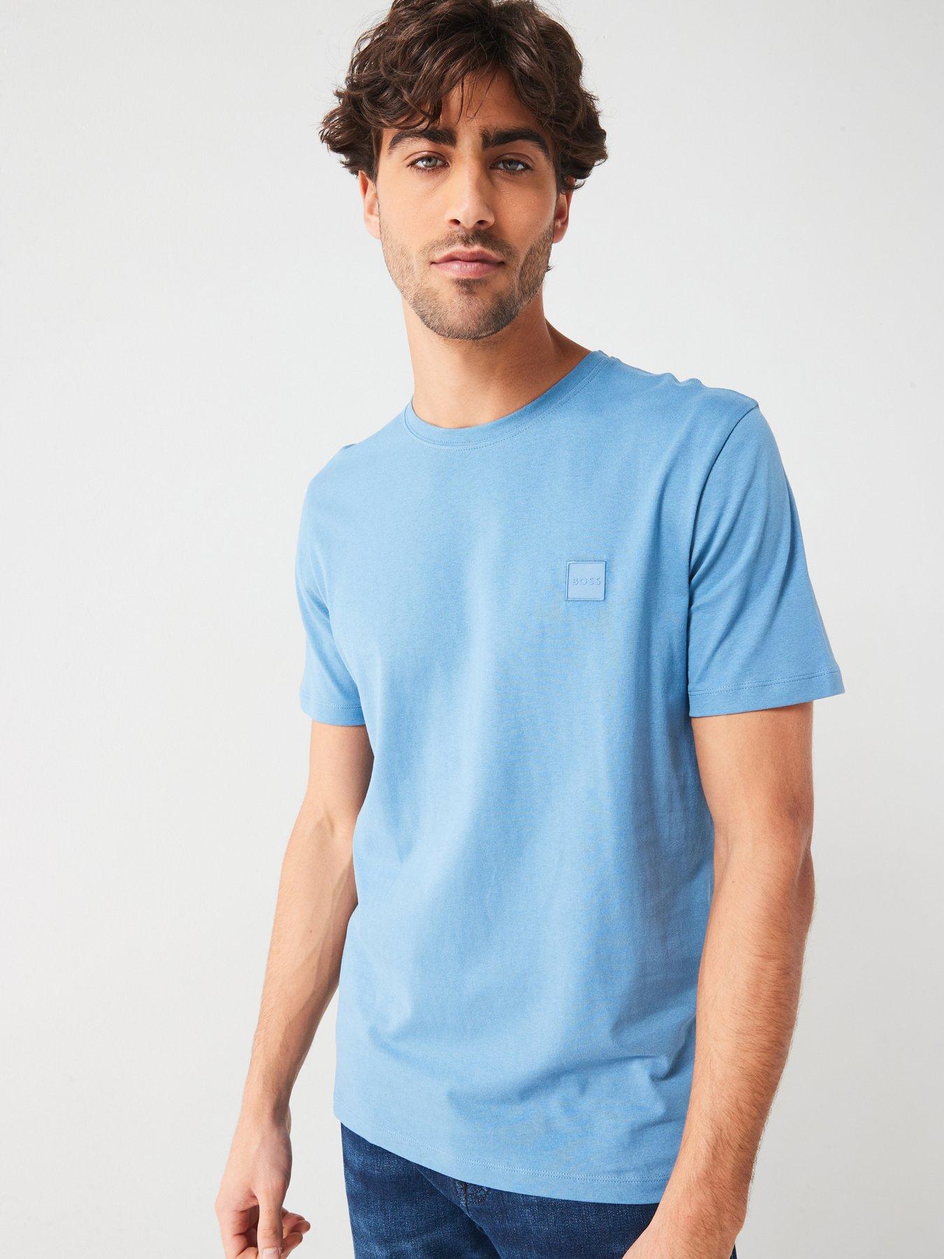 boss-tales-relaxed-fit-tonal-patch-logo-t-shirt-bluefront