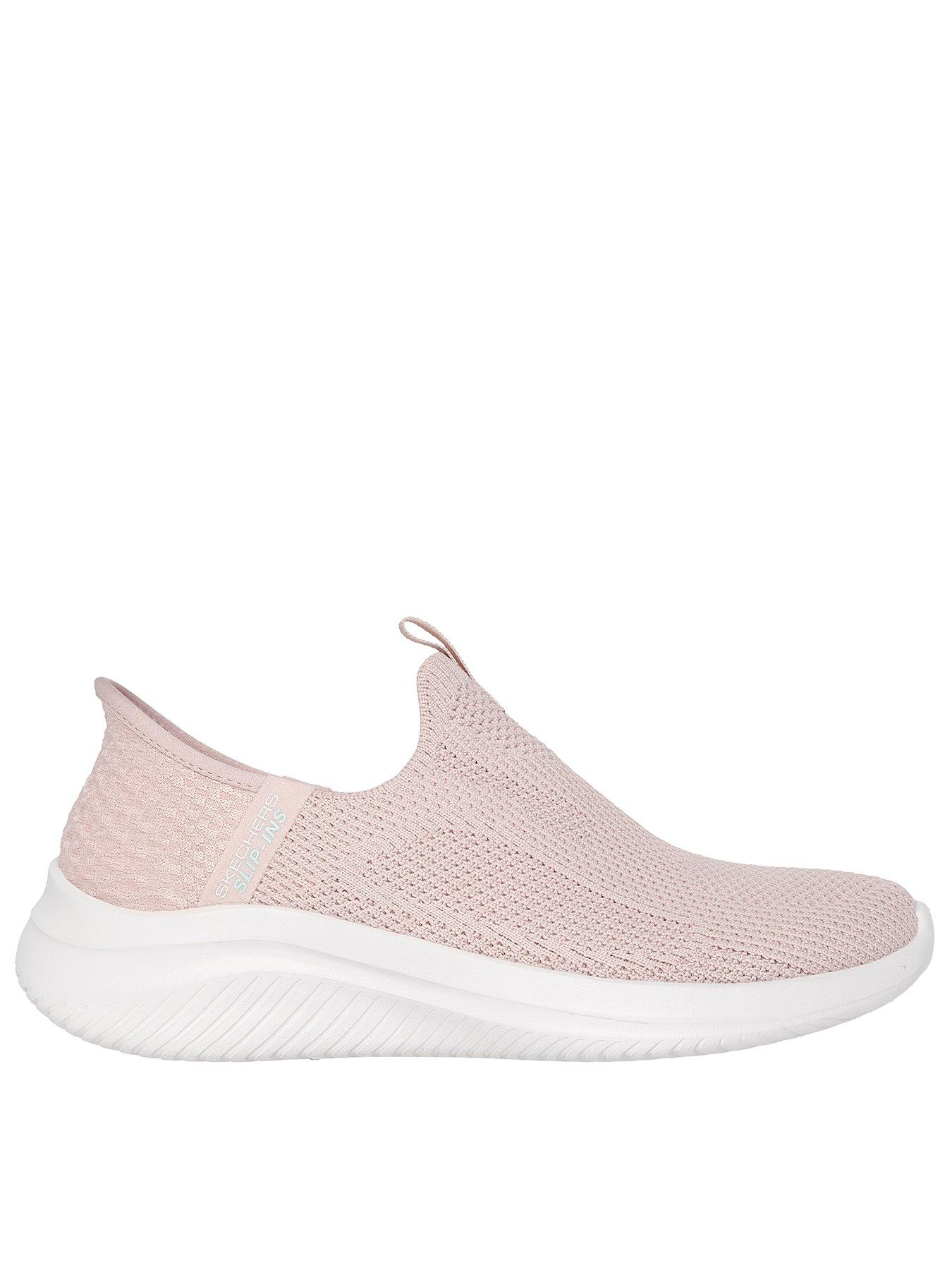 Image of Skechers Ultra Flex 30 Engineered Stretch Knit Slip-Ins W/ Air-Cooled Rose Knit