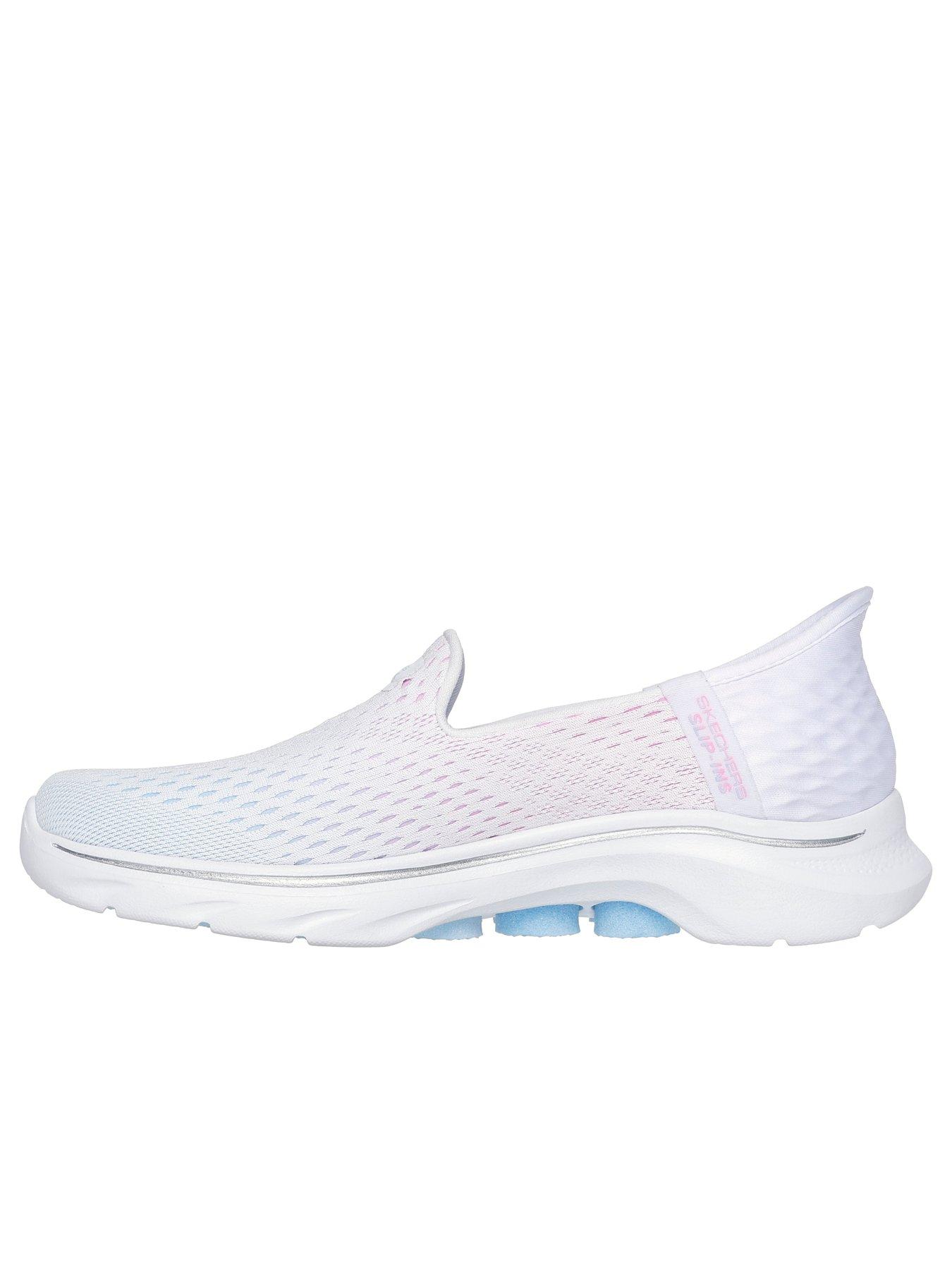 Image 5 of 5 of Skechers Go Walk 7 Multicolored Engineered Ombre Mesh Slip On - White