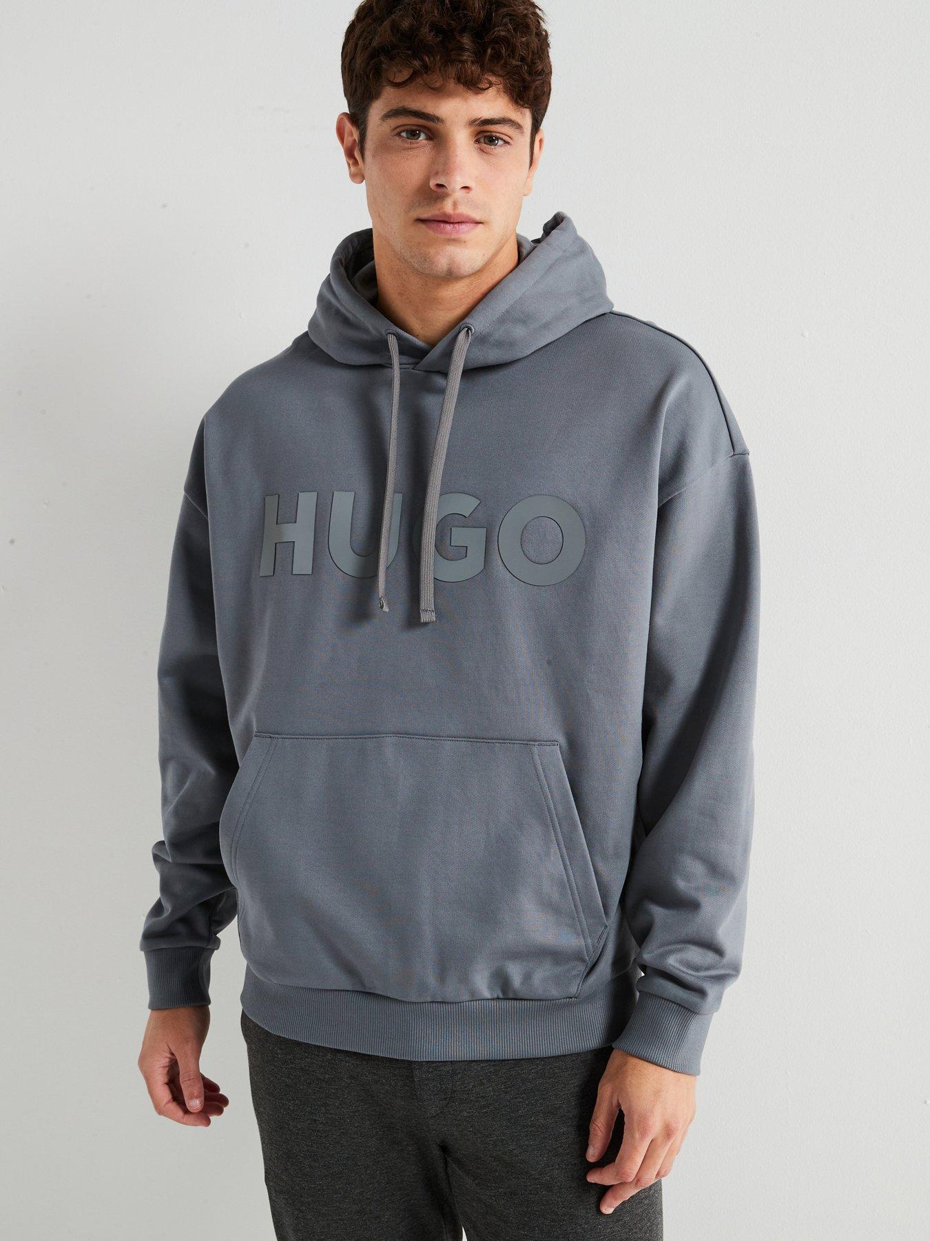 hugo-ditchie-oversized-tonal-logo-hoodie-grey