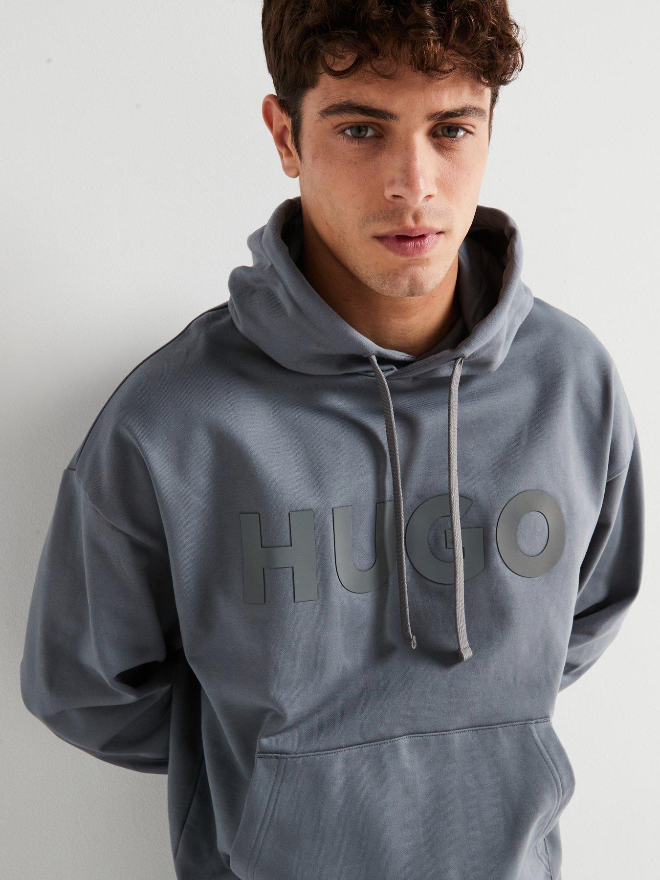 hugo-ditchie-oversized-tonal-logo-hoodie-greyoutfit