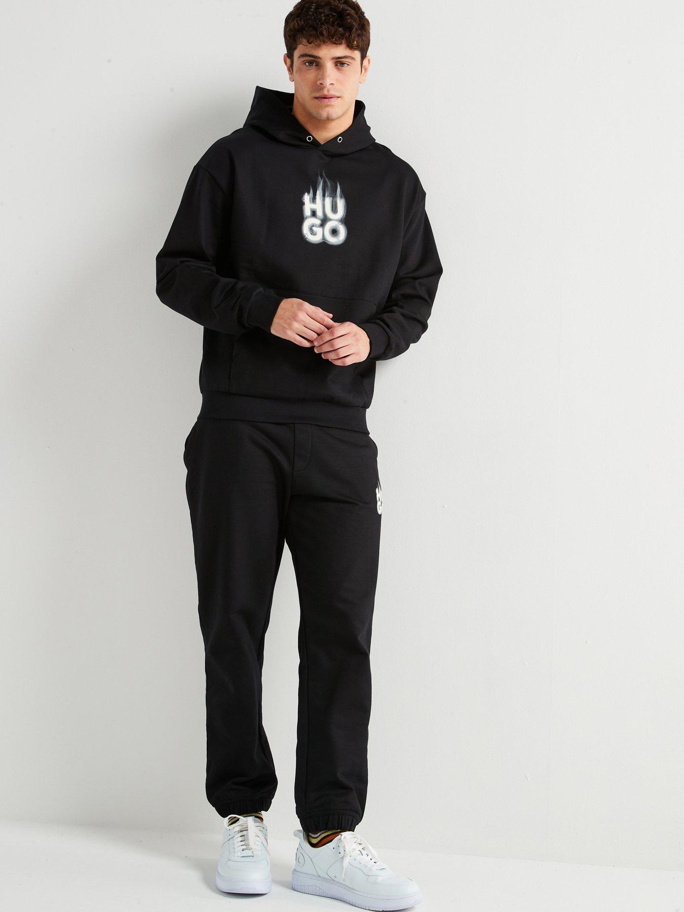 hugo-defnio-relaxed-fit-smoky-logo-overhead-hoodie-blackback