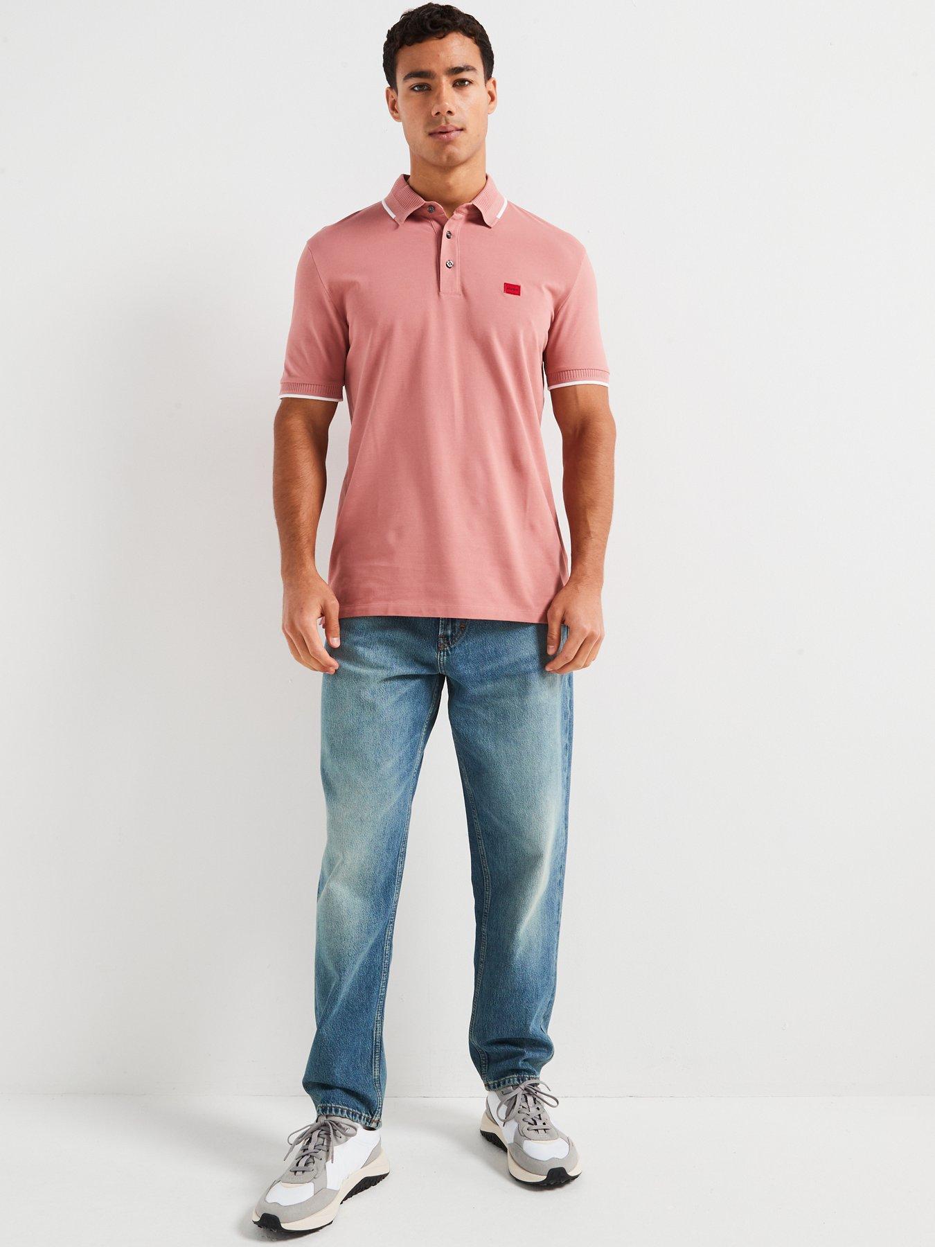 hugo-deresino232-slim-fit-left-chest-patch-logo-tipped-polo-shirt-pinkback