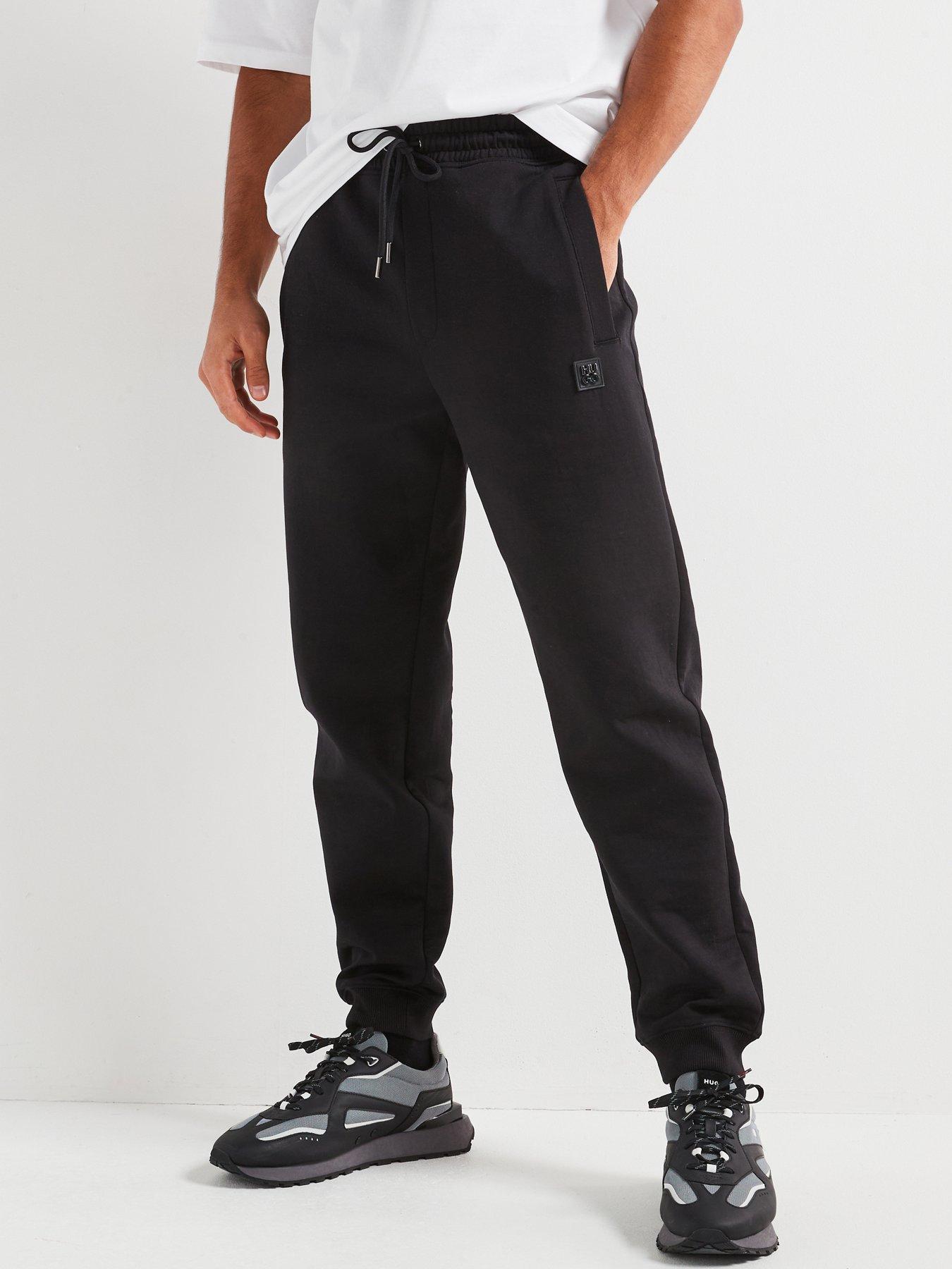 Image of HUGO Dimacs Relaxed Fit Logo Cuff Joggers - Black