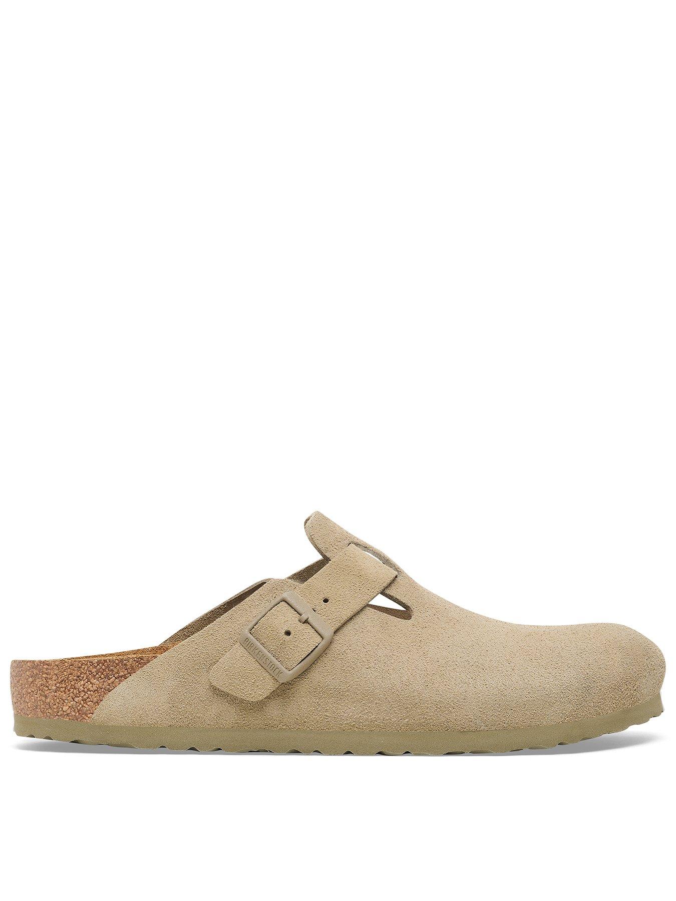 birkenstock-boston-suede-clog-khaki