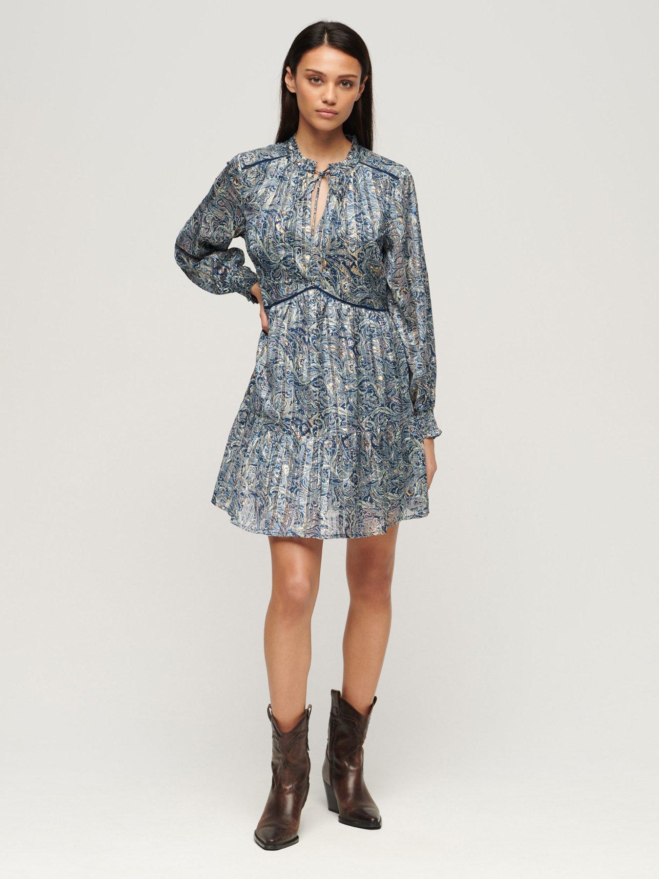 superdry-printed-long-sleeve-metallic-mini-dress-greenback