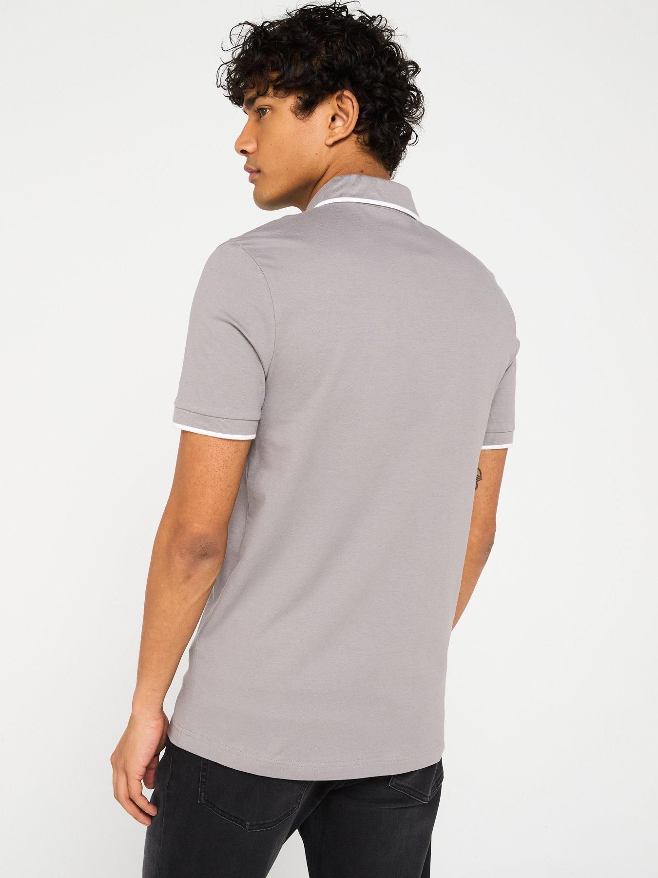 boss-passertip-slim-fit-short-sleeve-polo-shirt-greystillFront