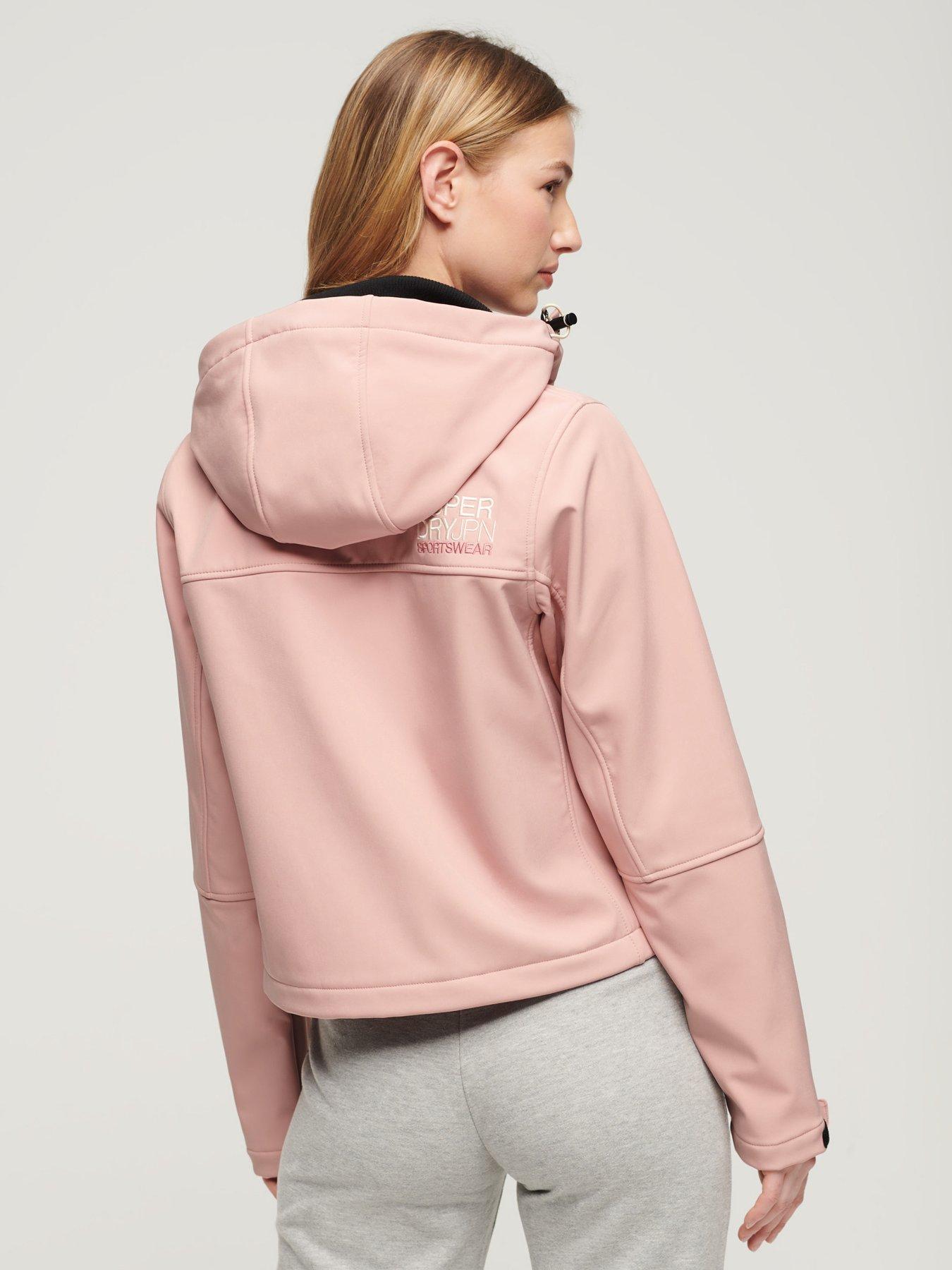 Image 2 of 6 of Superdry Hooded Soft Shell Trekker Jacket - Pink