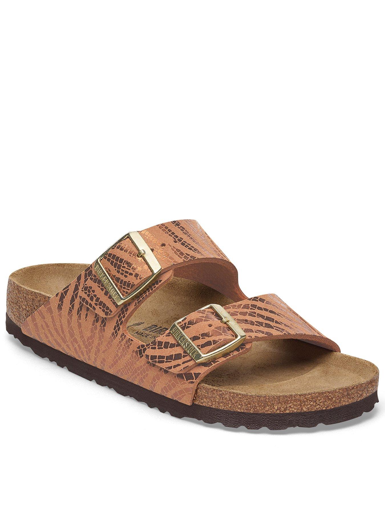 Image 1 of 3 of Birkenstock Arizona Animal Print Sandal - Brown