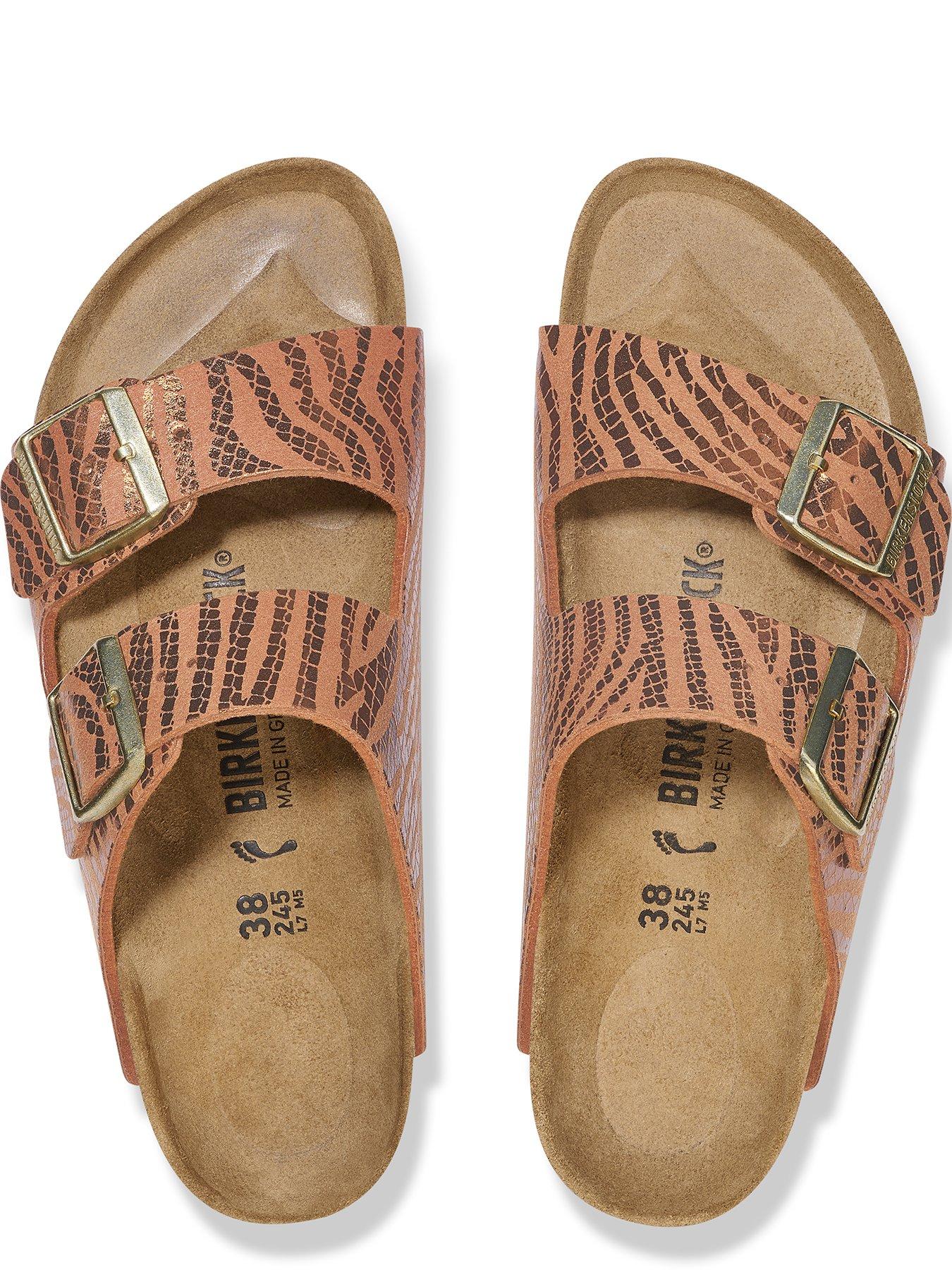 Image 3 of 3 of Birkenstock Arizona Animal Print Sandal - Brown