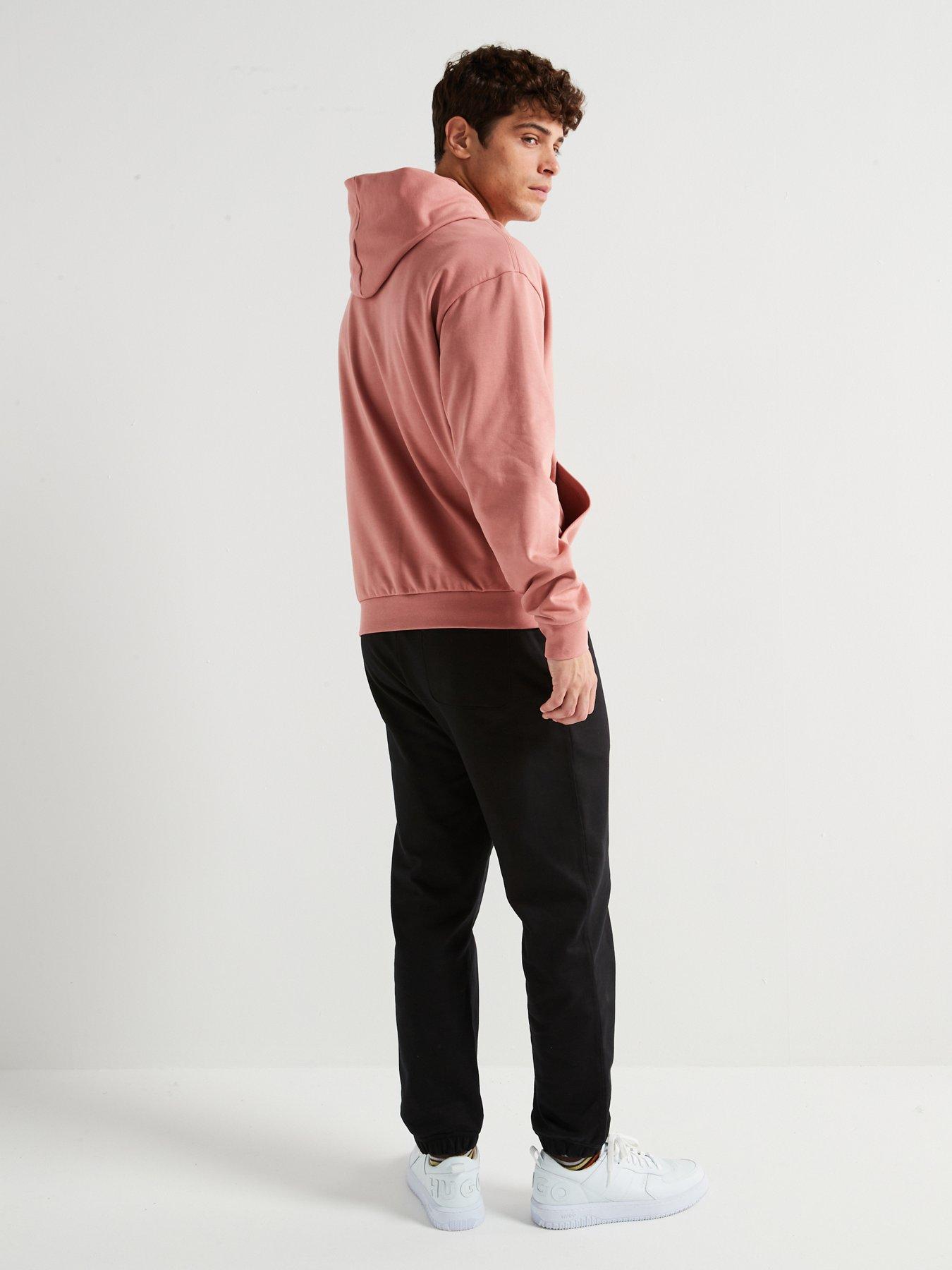 hugo-defnio-relaxed-fit-smoky-logo-overhead-hoodie-pinkdetail