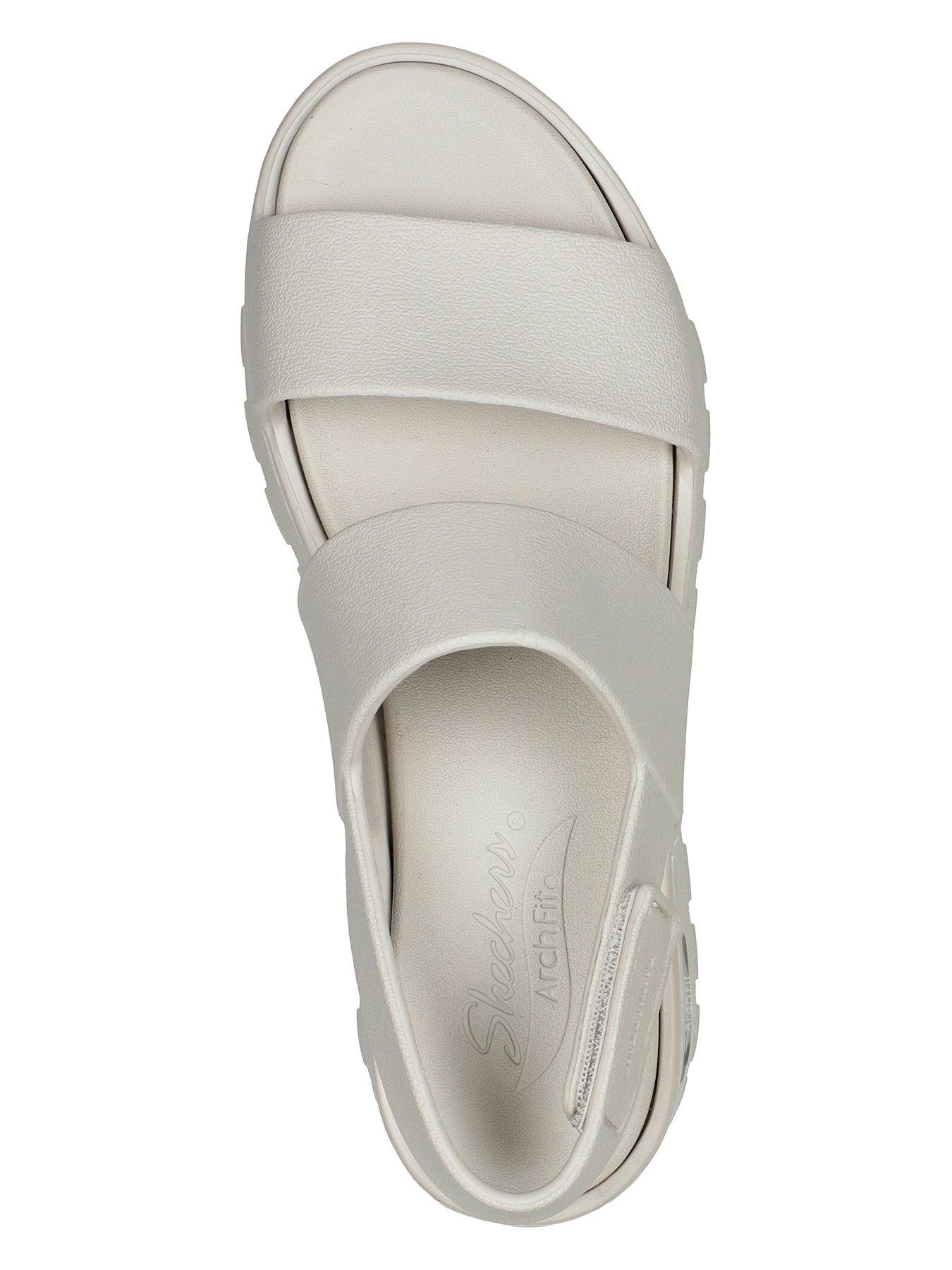 Image 3 of 5 of Skechers Arch Fit Footsteps Molded Double Band Sling Back Sandal - Natural