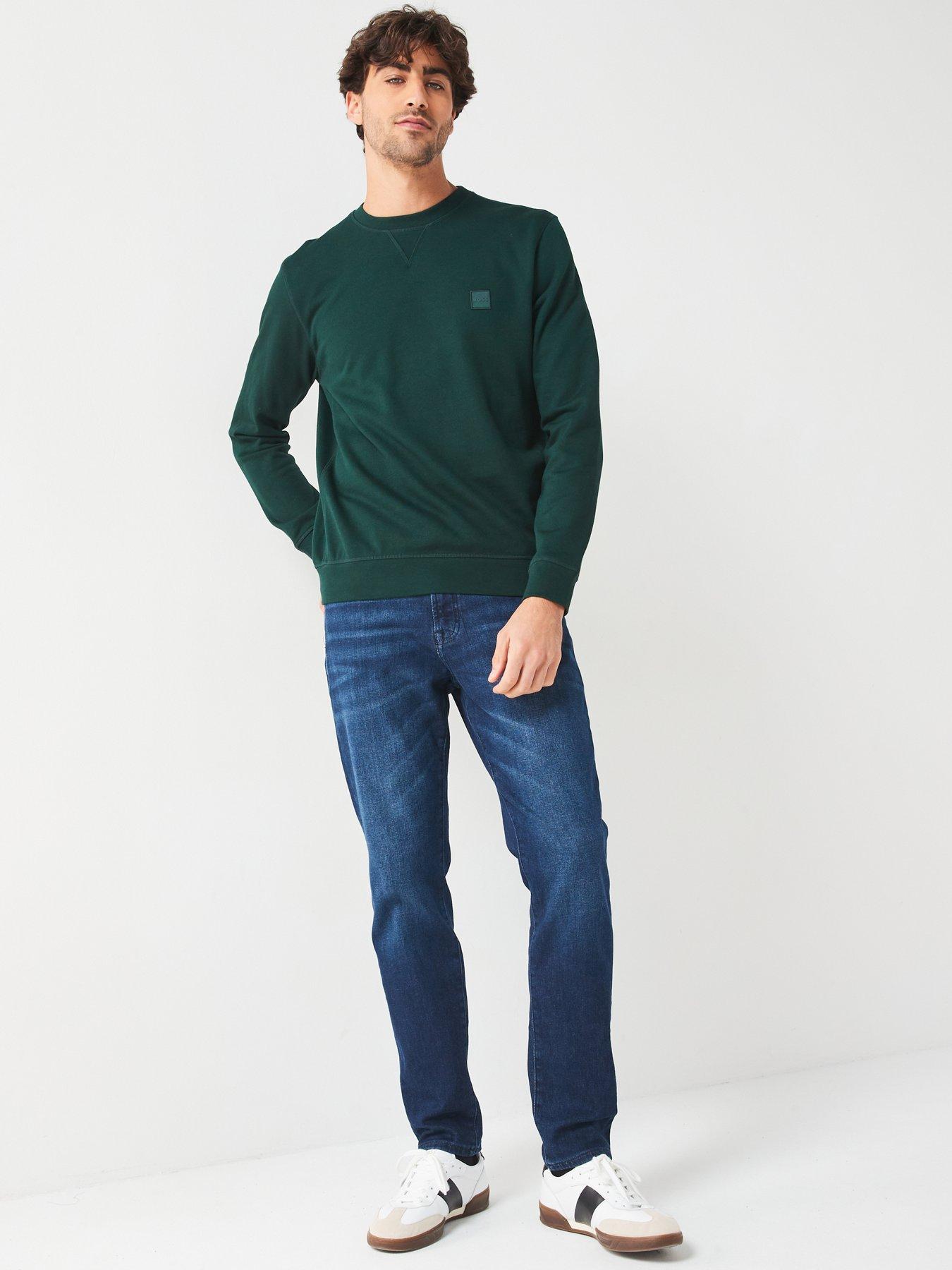 boss-westart-relaxed-fit-crew-sweatshirt-dark-greenback