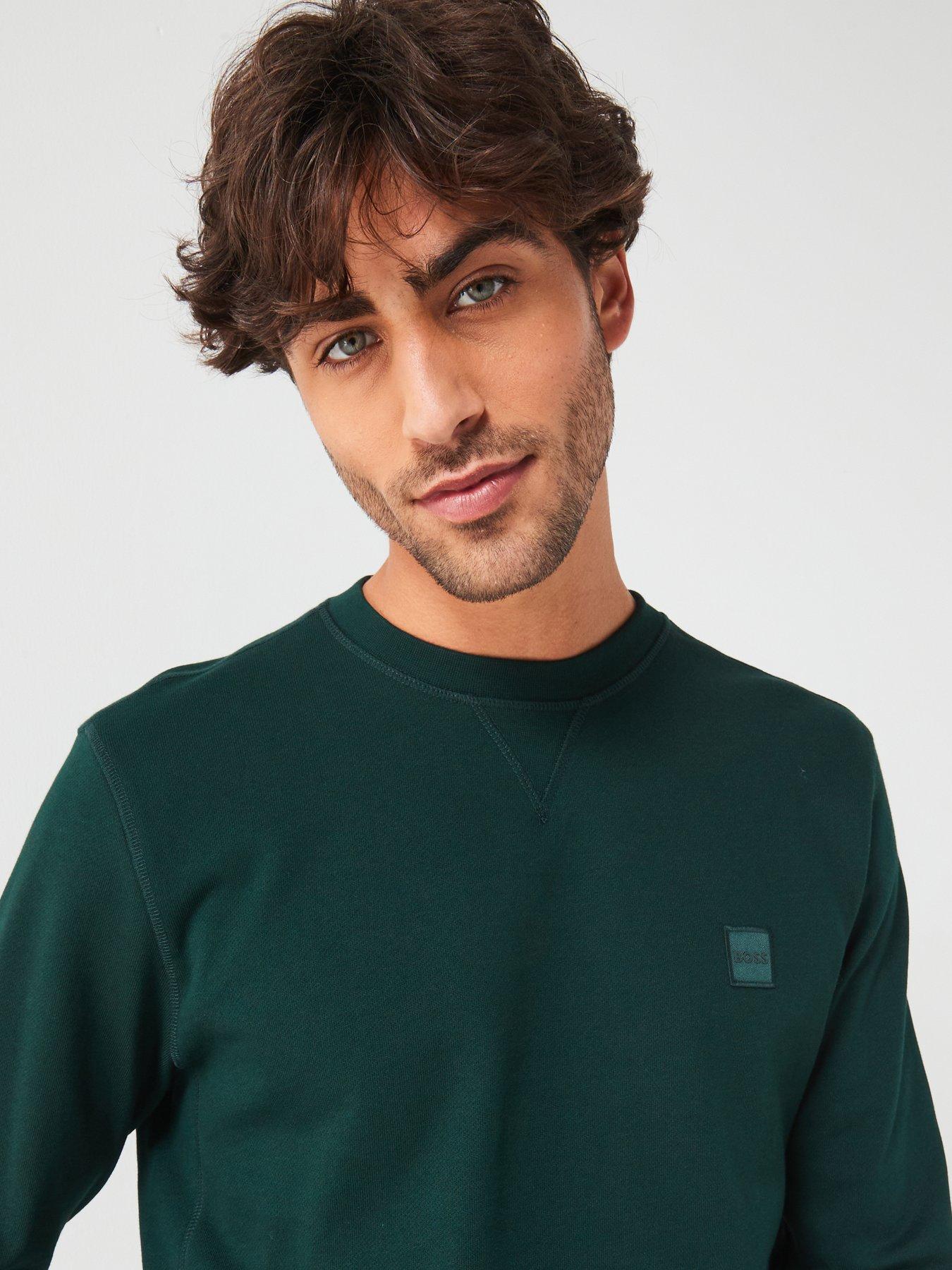 boss-westart-relaxed-fit-crew-sweatshirt-dark-greendetail