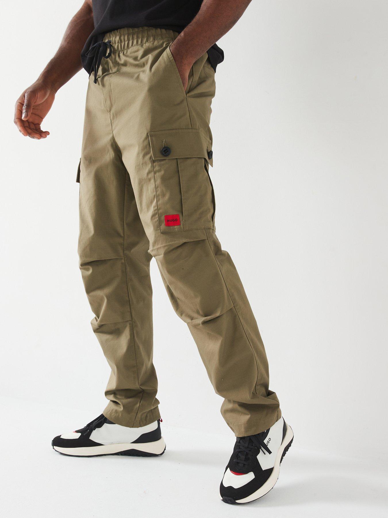 hugo-garlo233-regular-fit-drawstring-cargo-pants-khaki