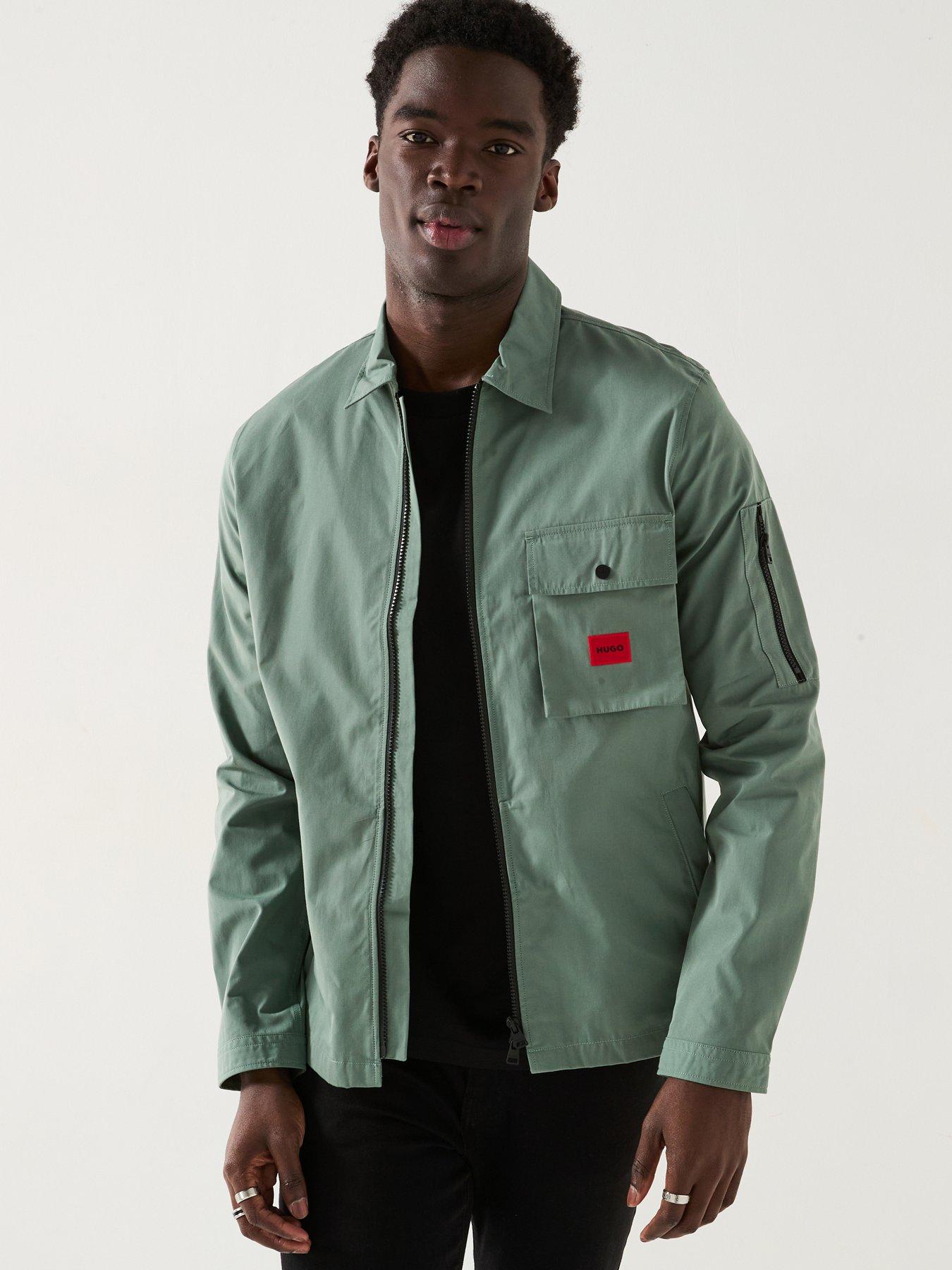 hugo-emmond-patch-pocket-logo-zip-thru-overshirt-green