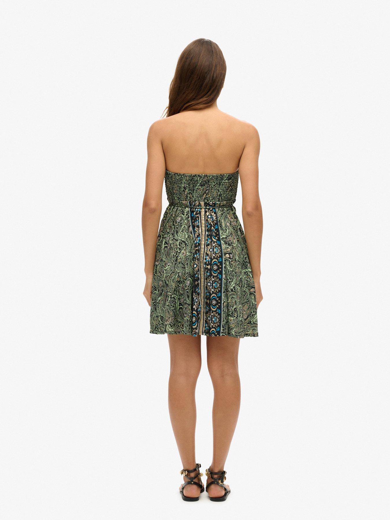 superdry-st-tropez-bandeau-dress-greenstillFront