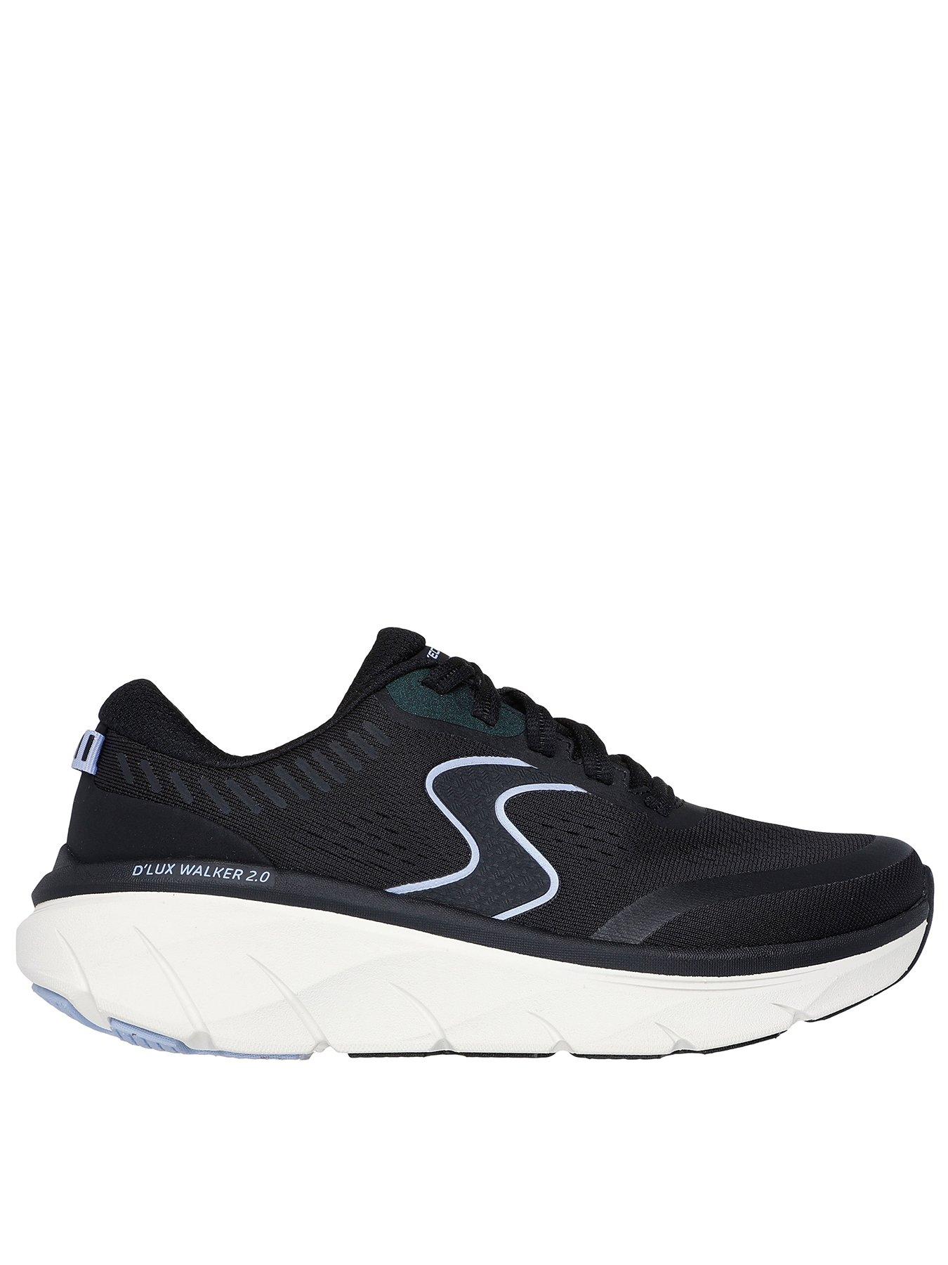Image of Skechers D'Lux Walker 20 - Mesh//Lavender Trim - Black