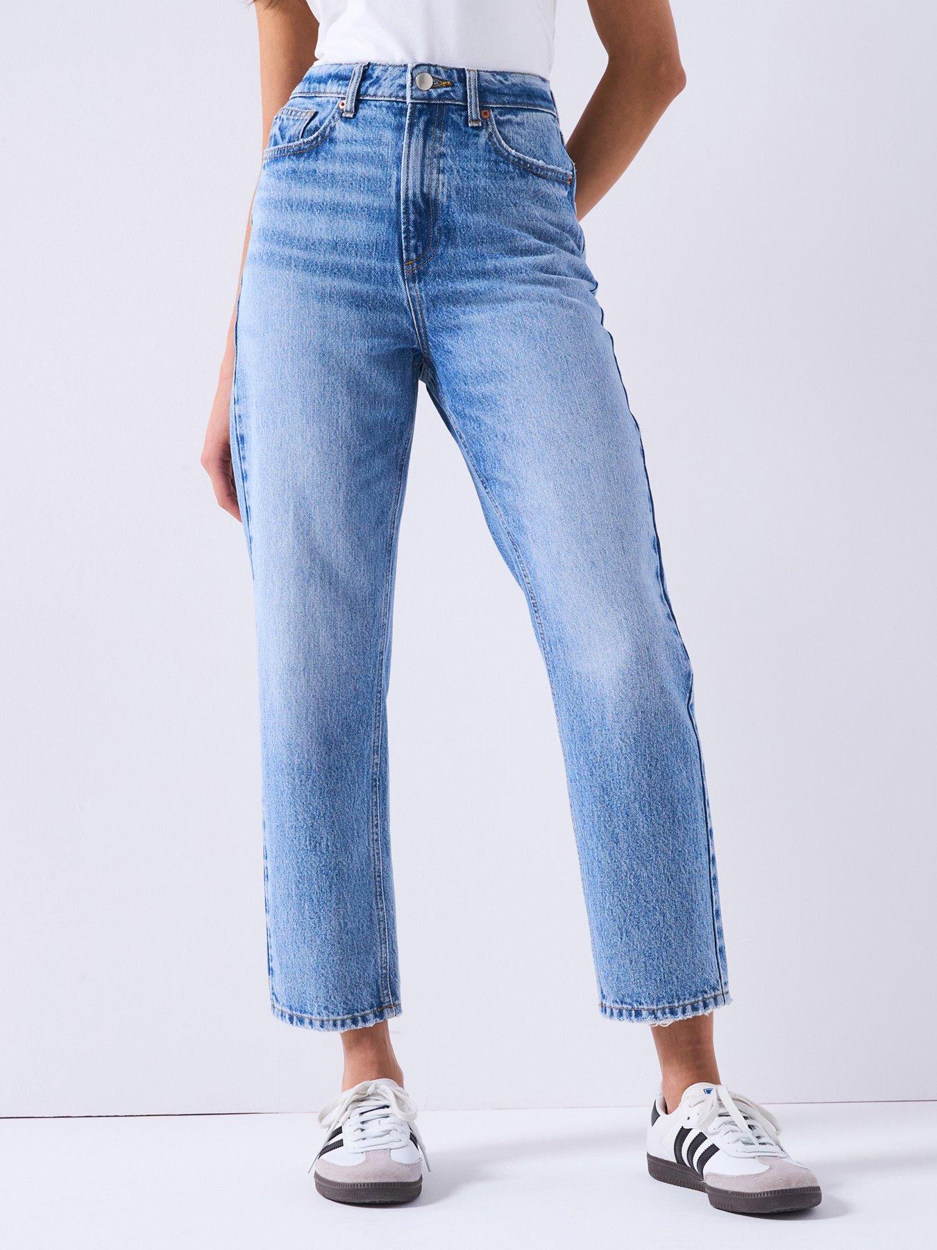 Image 1 of 6 of The Very Collection High Waist Authentic Mom Jeans - Mid Wash