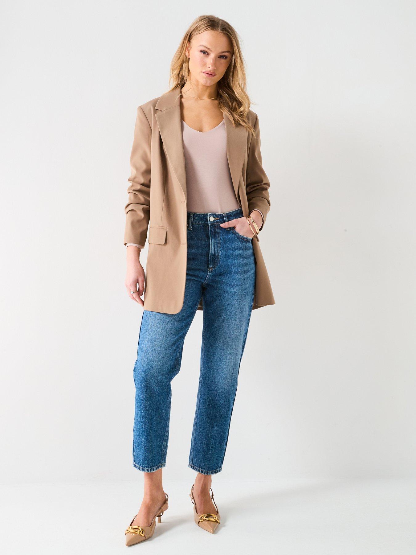 Image 3 of 6 of Everyday High Waist Authentic Mom Jeans - Dark Wash