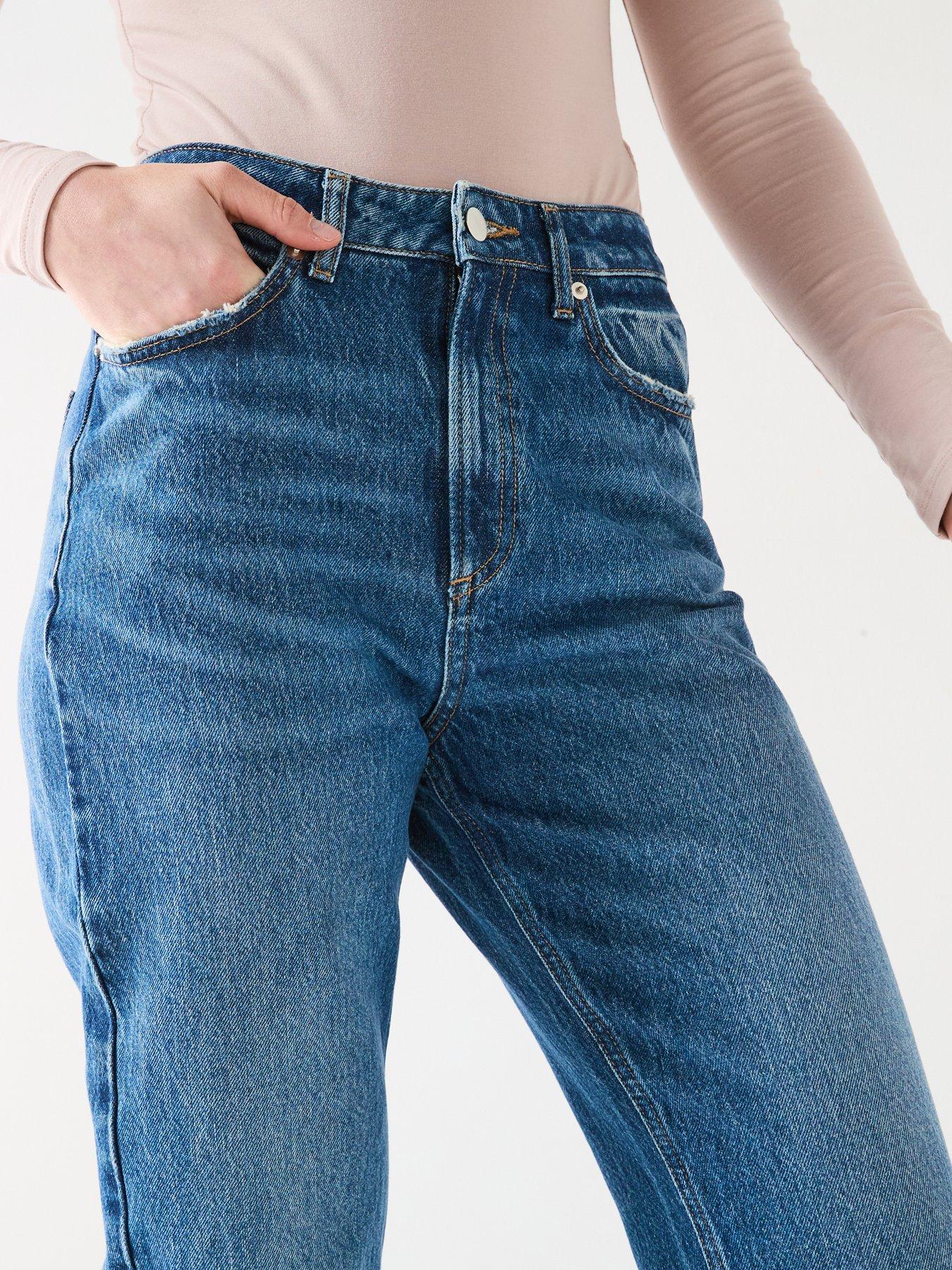 Image 5 of 6 of Everyday High Waist Authentic Mom Jeans - Dark Wash