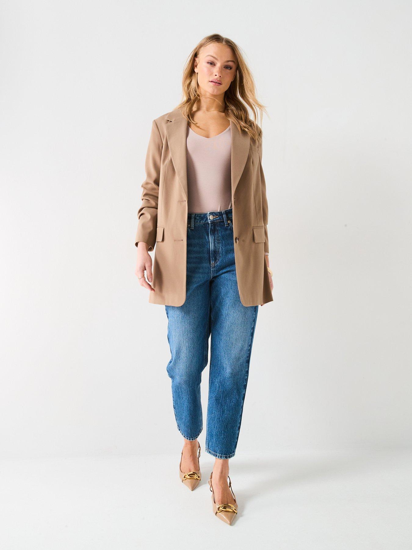Image 6 of 6 of Everyday High Waist Authentic Mom Jeans - Dark Wash