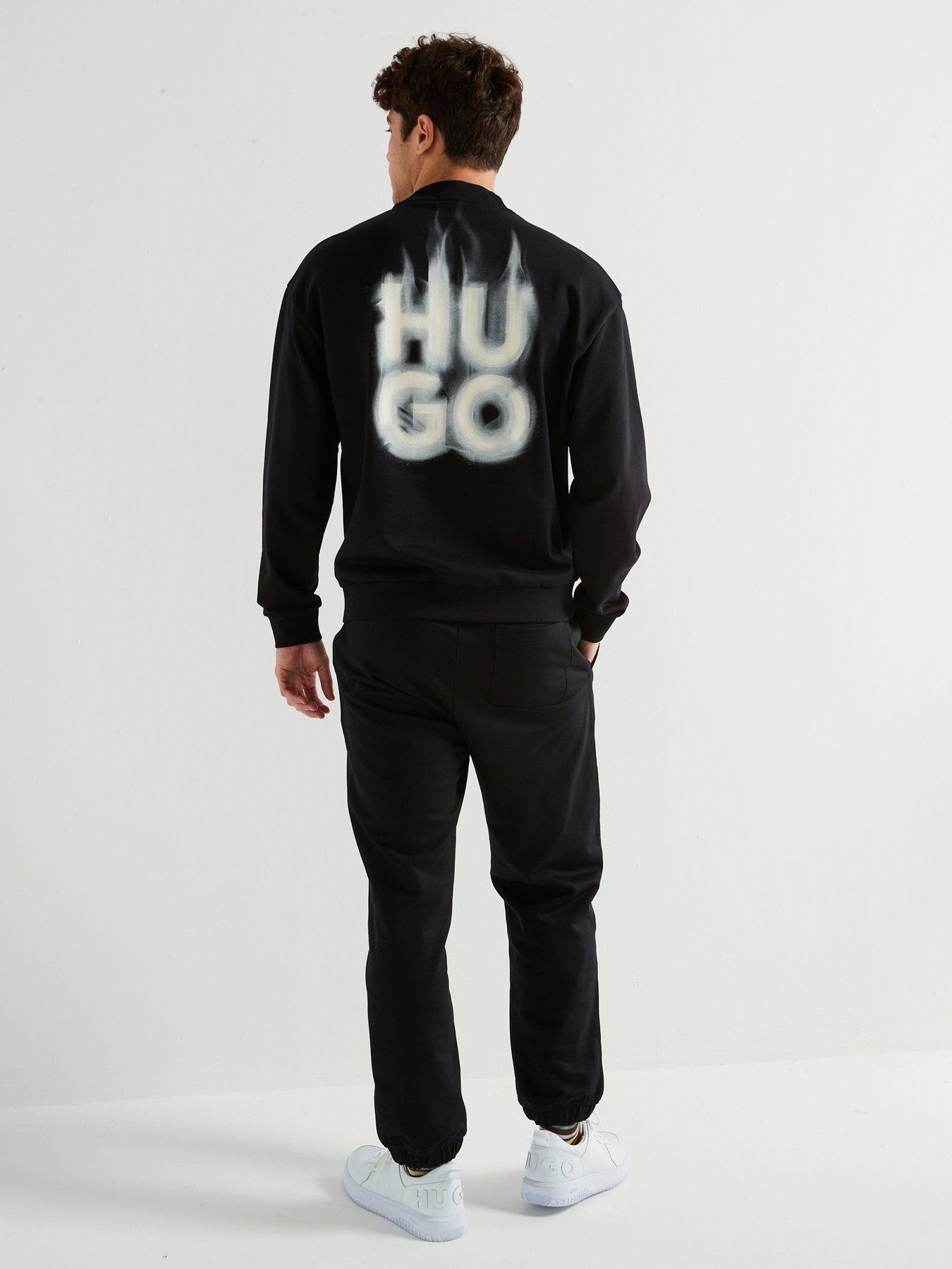 hugo-defnio-relaxed-fit-smoky-logo-crew-sweat-black