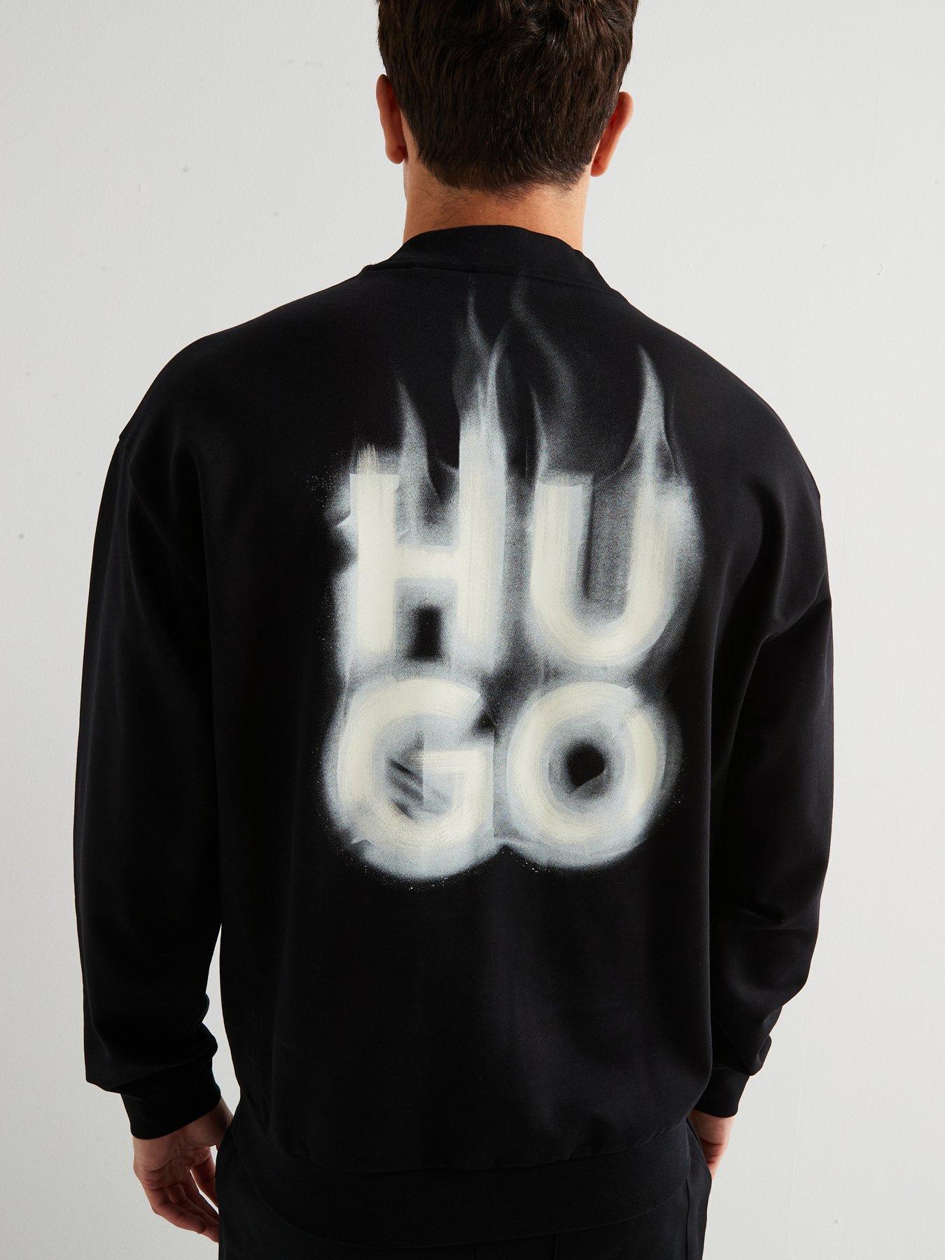 hugo-defnio-relaxed-fit-smoky-logo-crew-sweat-blackstillFront