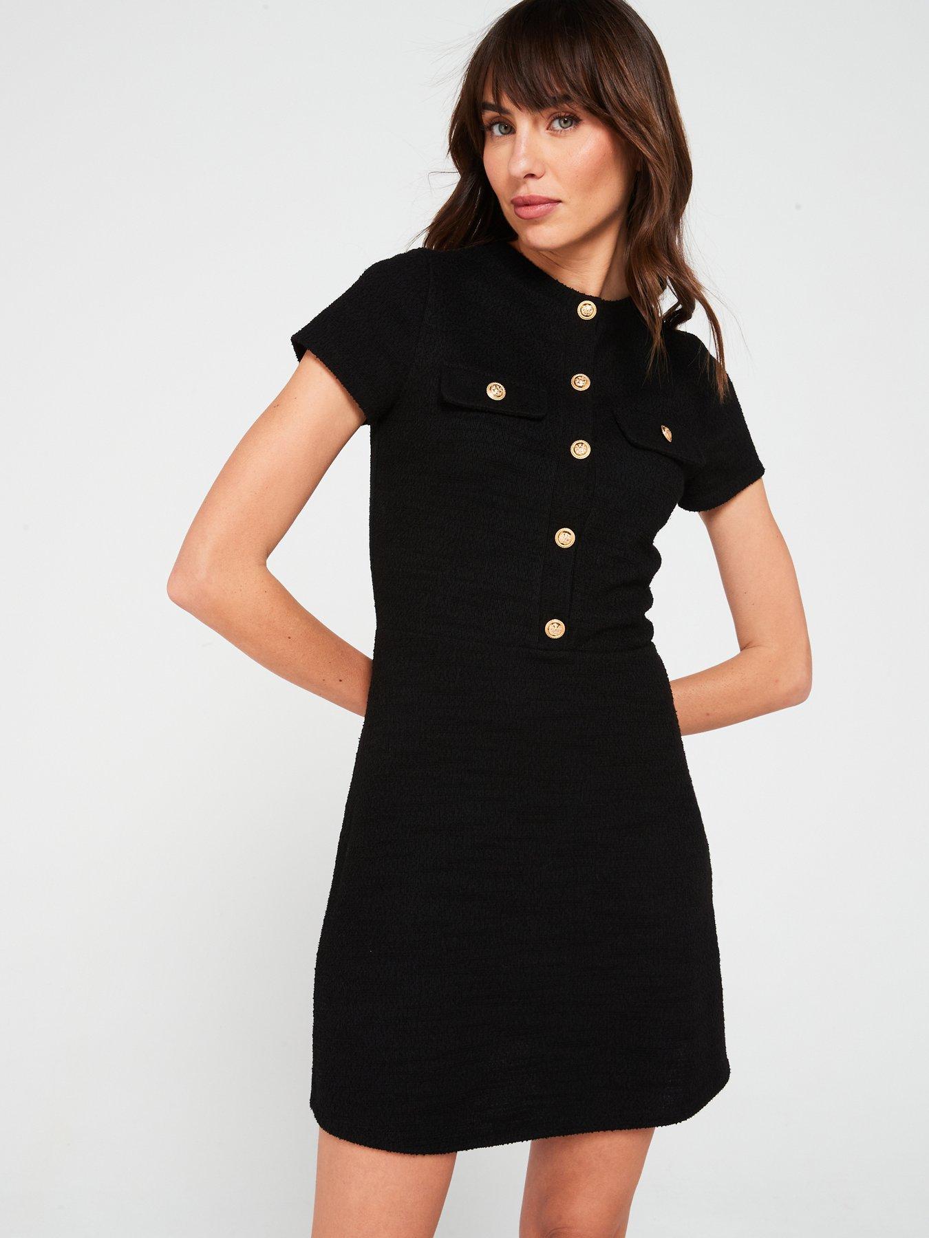 v-by-very-boucle-button-detail-mini-shift-dress-blackoutfit