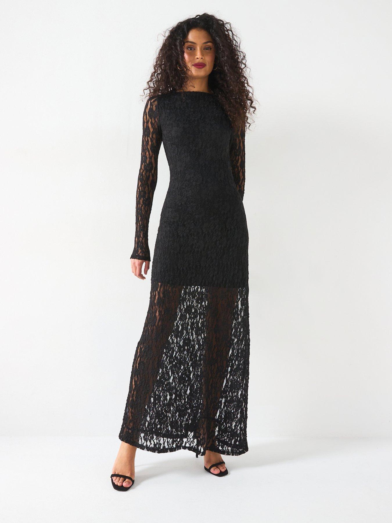 v-by-very-lace-slash-neck-midaxi-dress-black