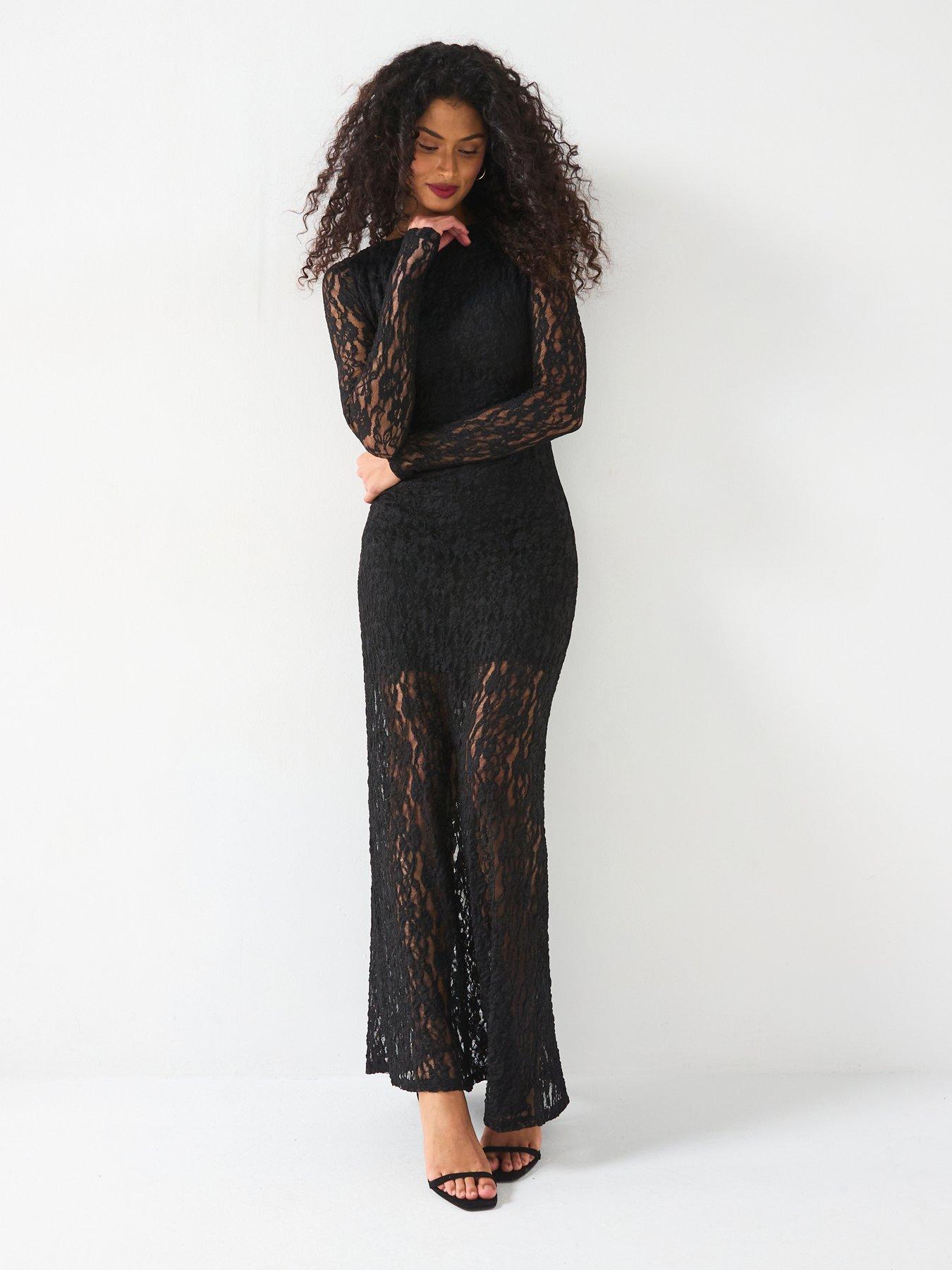 v-by-very-lace-slash-neck-midaxi-dress-blackback