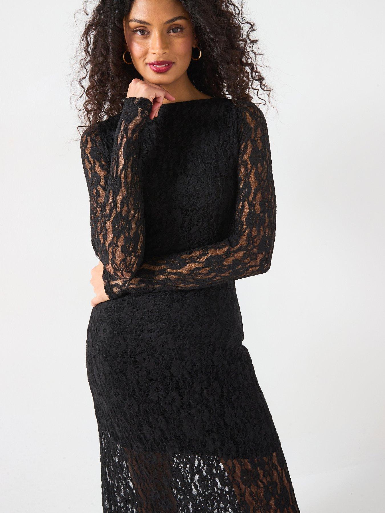 v-by-very-lace-slash-neck-midaxi-dress-blackoutfit