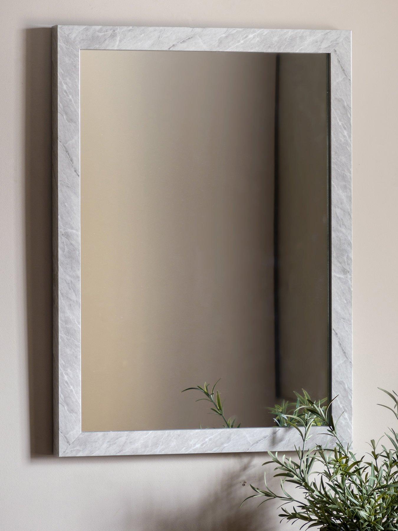 undefined Romano Mirror Marbled White 570x770mm