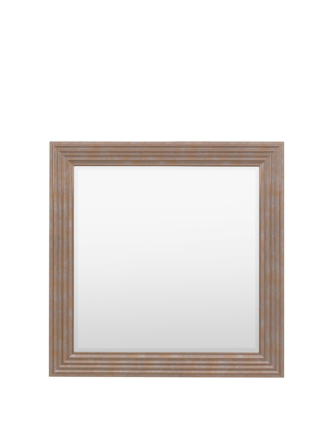 undefined Whitechapel Mirror Gold Rectangle 870x870mm