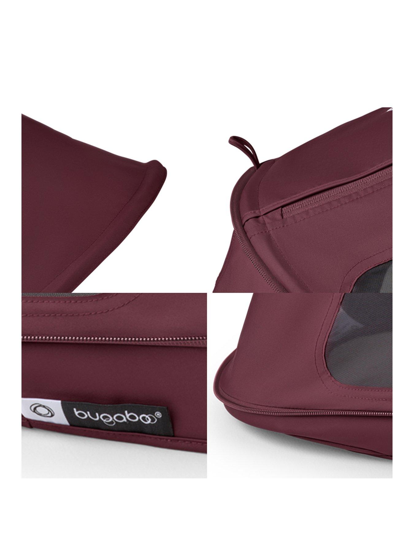 Image 3 of 4 of Bugaboo Dragonfly breezy sun canopy DARK CHERRY