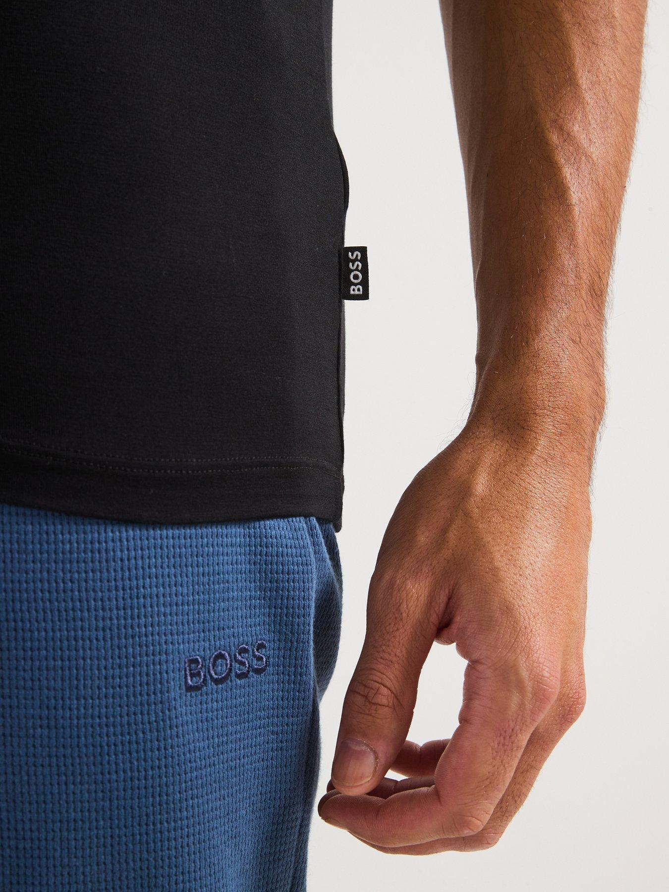 Image 5 of 5 of BOSS 3 Pack Natura Slim Fit Comfort Stretch T-shirts- Black