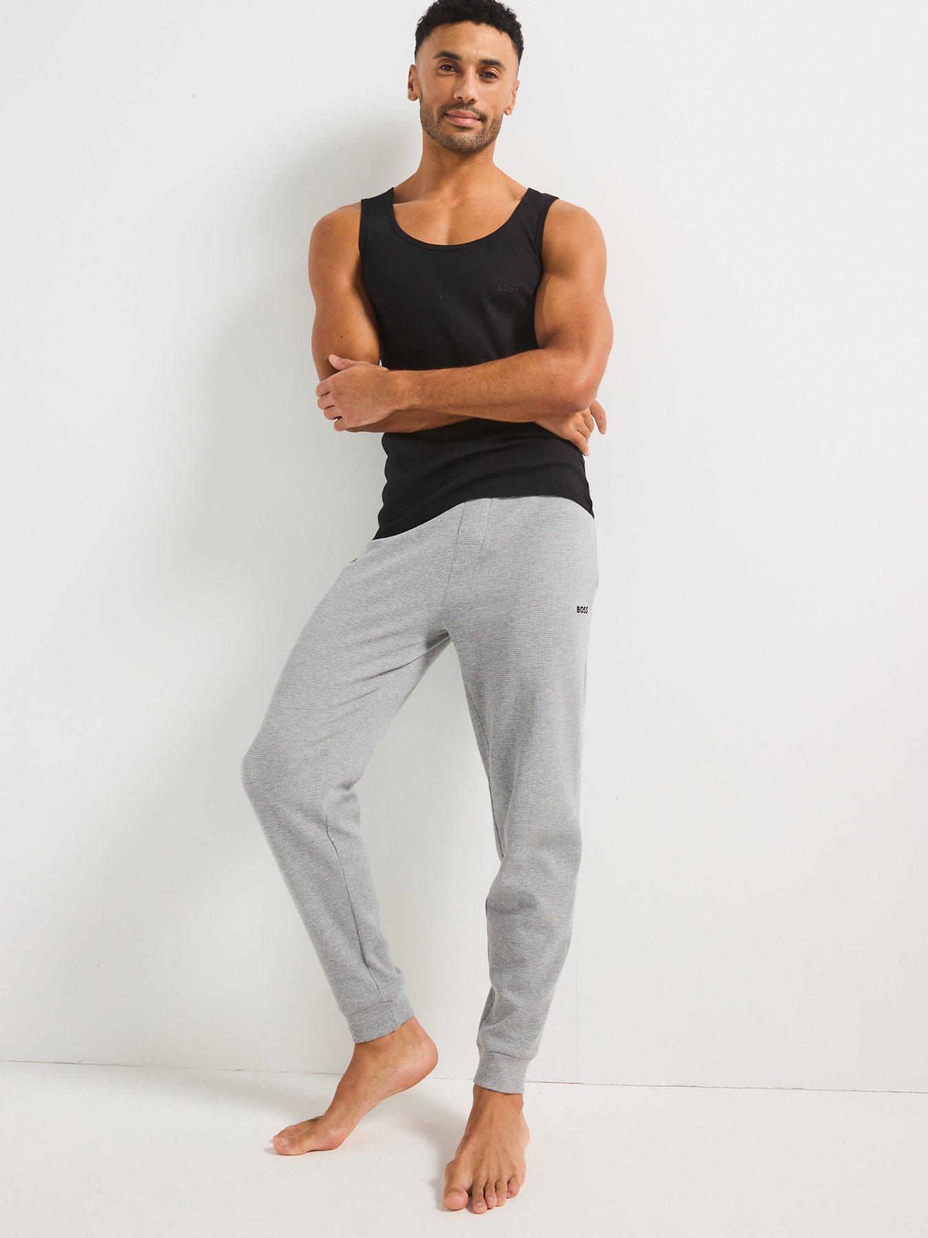 Image 4 of 5 of BOSS Regular Fit 3 Pack Ribbed Vest Top- Black