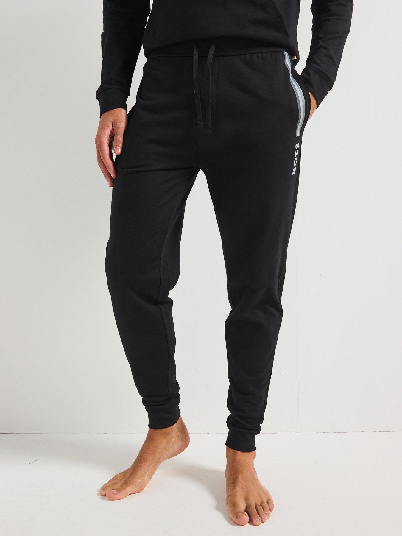 boss-authentic-cuffed-loungewear-pants-black