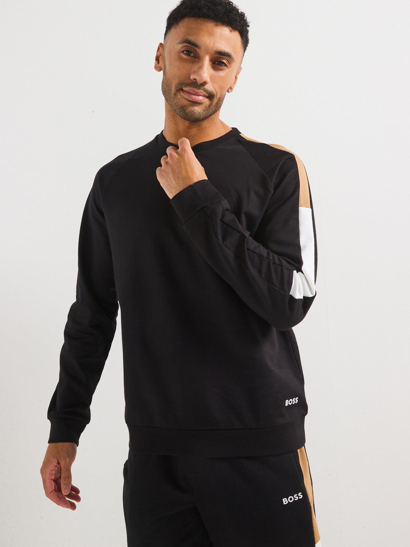 boss-iconic-corporate-stripe-loungewear-crew-sweat-black